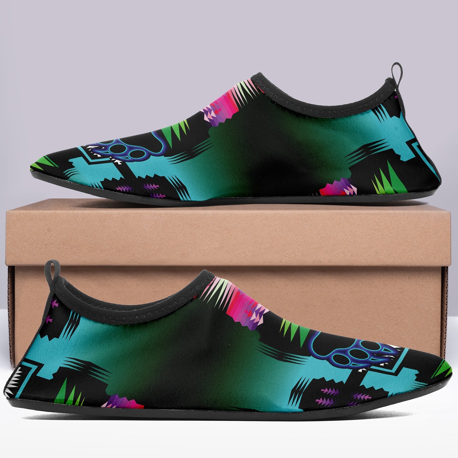 Midnight Sage Turquoise with Bearpaw Sockamoccs