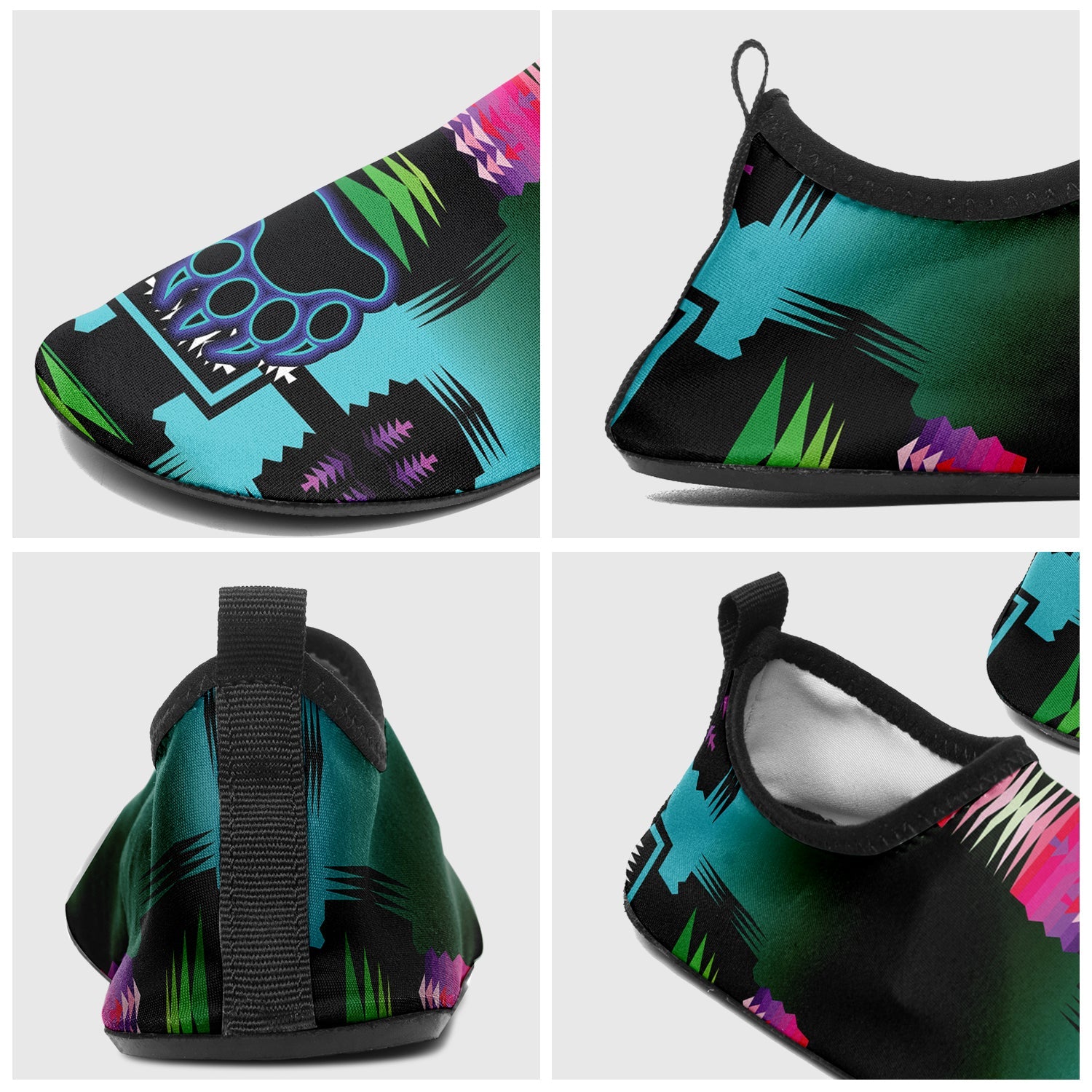 Midnight Sage Turquoise with Bearpaw Sockamoccs