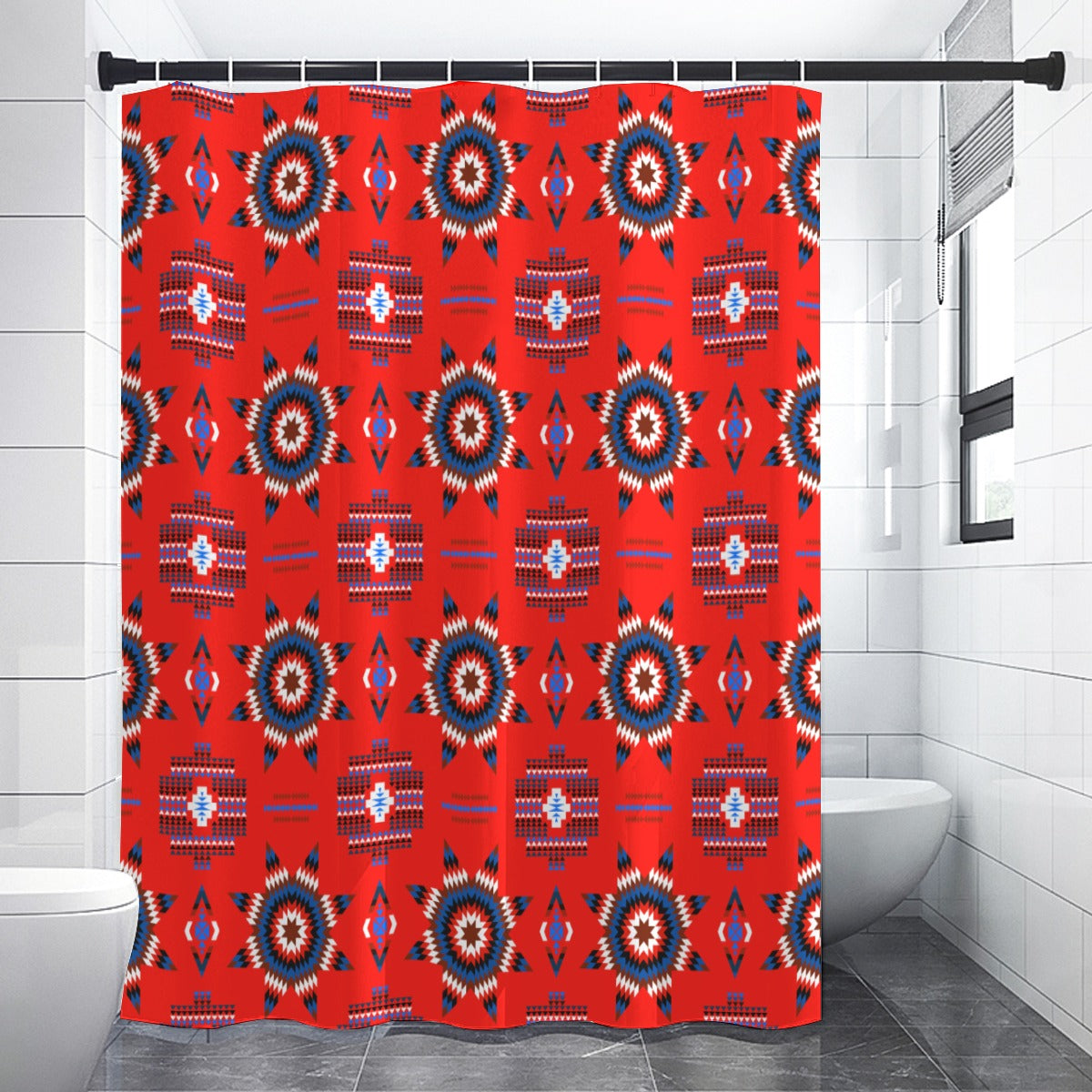 Rising Star Blood Moon Shower Curtain (59 inch x 71 inch)