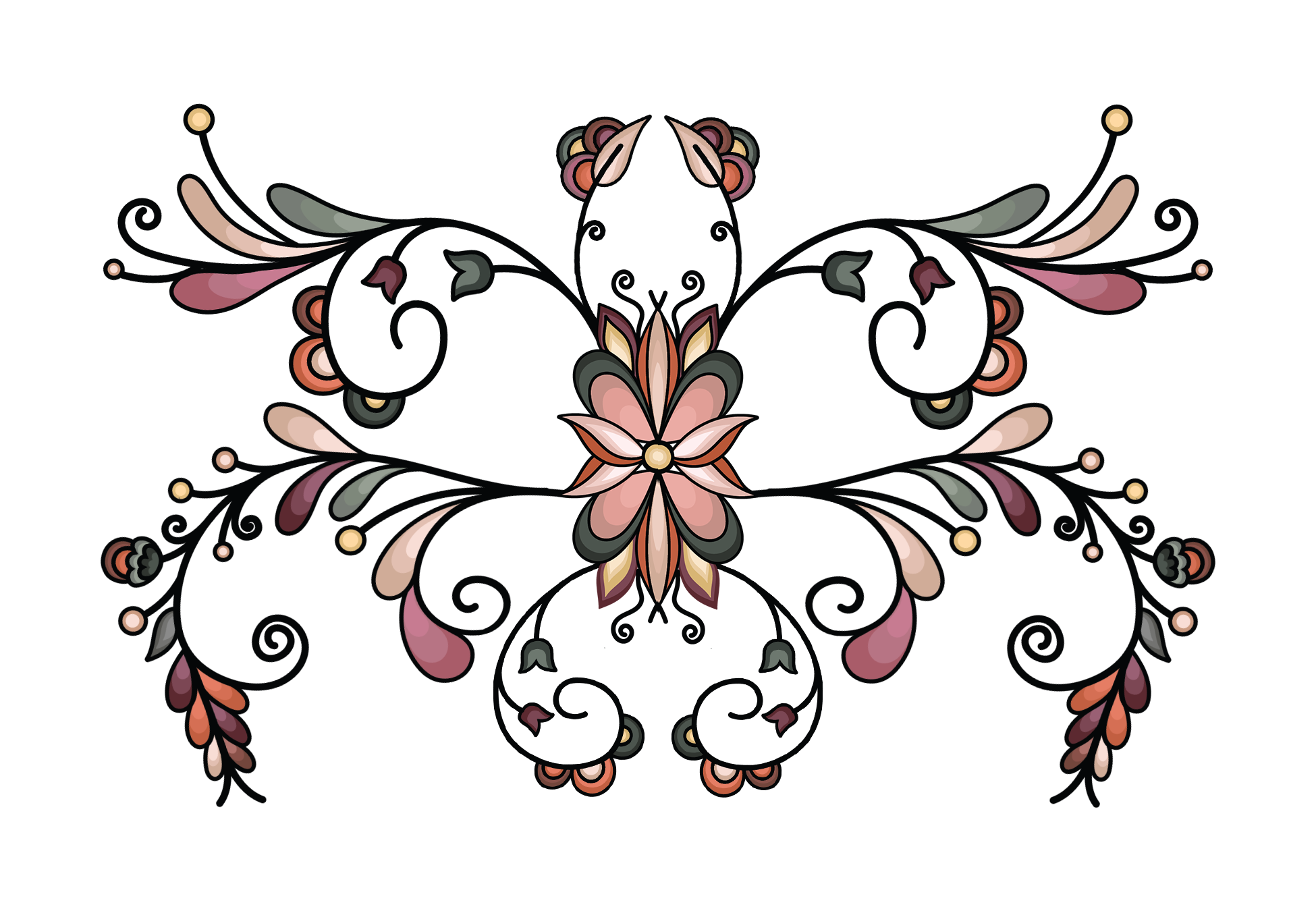 Geometric & Floral UV Sticker