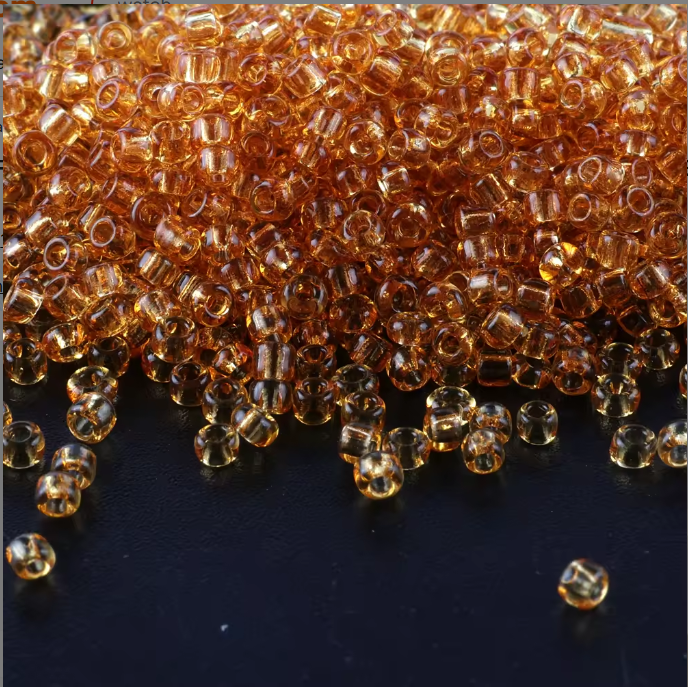 Seed Beads Size 11/0 - Sheer Copper