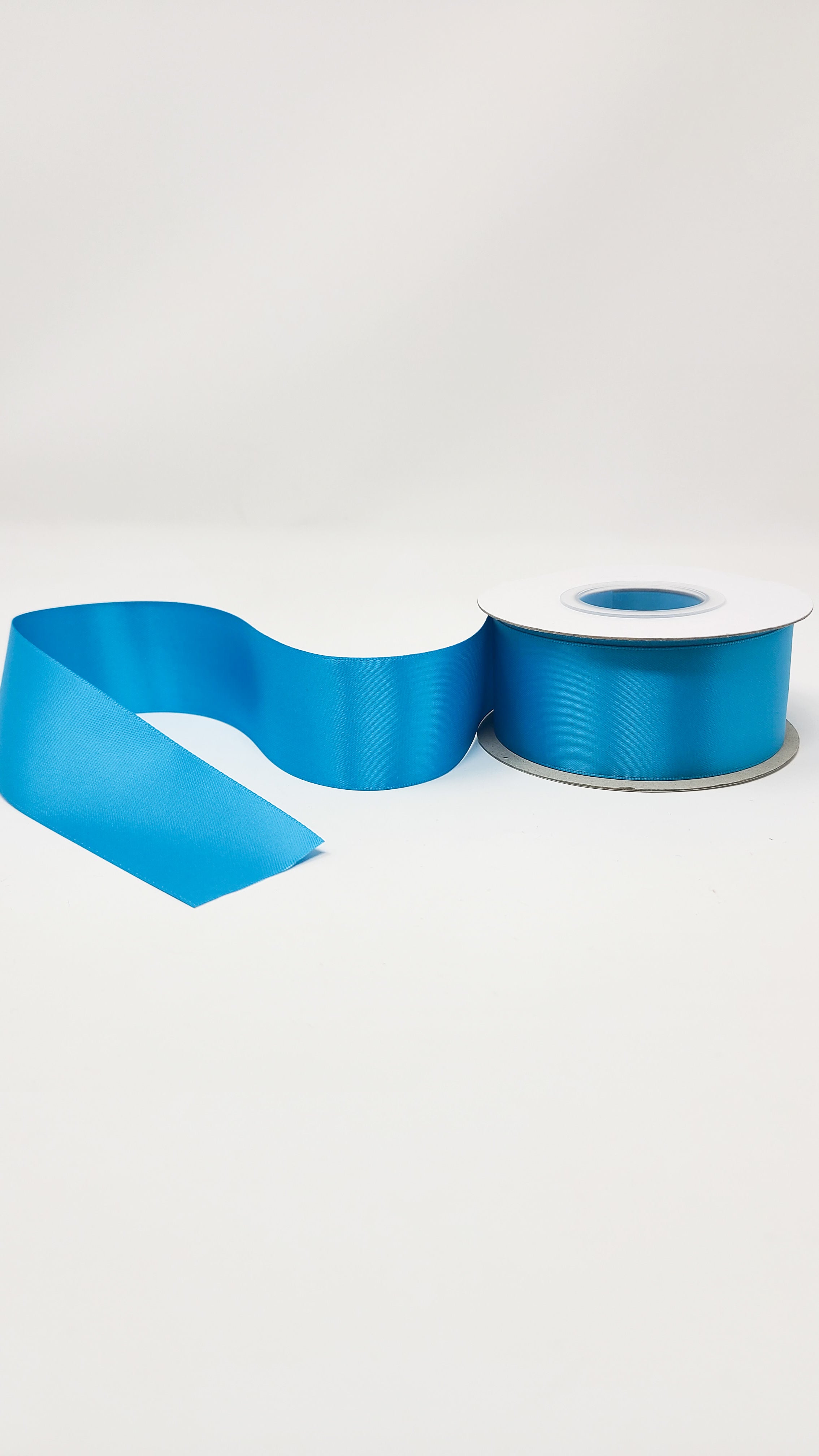 Vivid Blue 1.5 Inch Double Face Satin Ribbon 100 Yard Roll