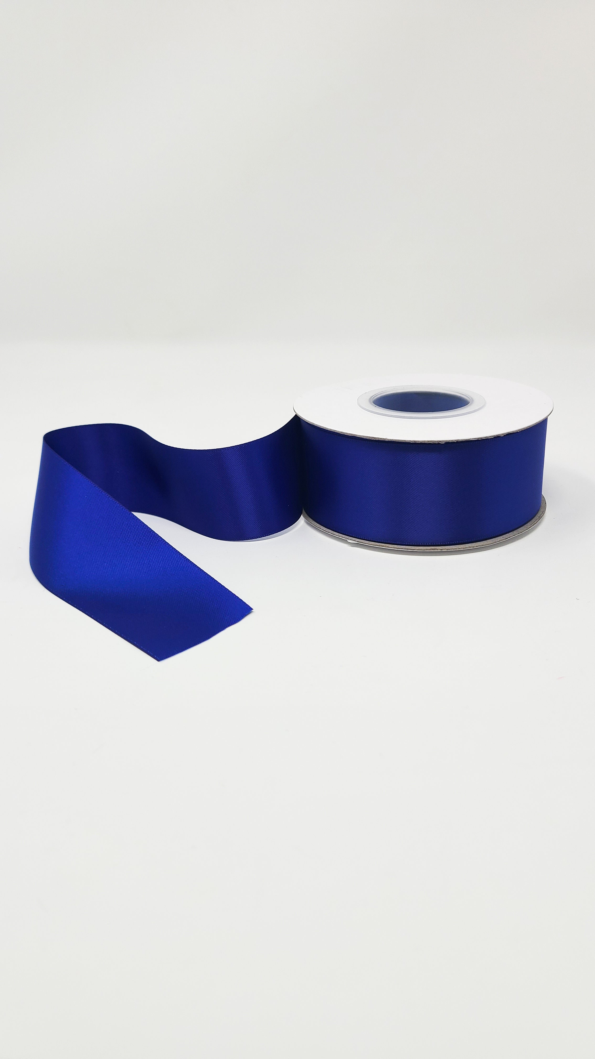 Cobalt 1.5 Inch Double Face Satin Ribbon 100 Yard Roll