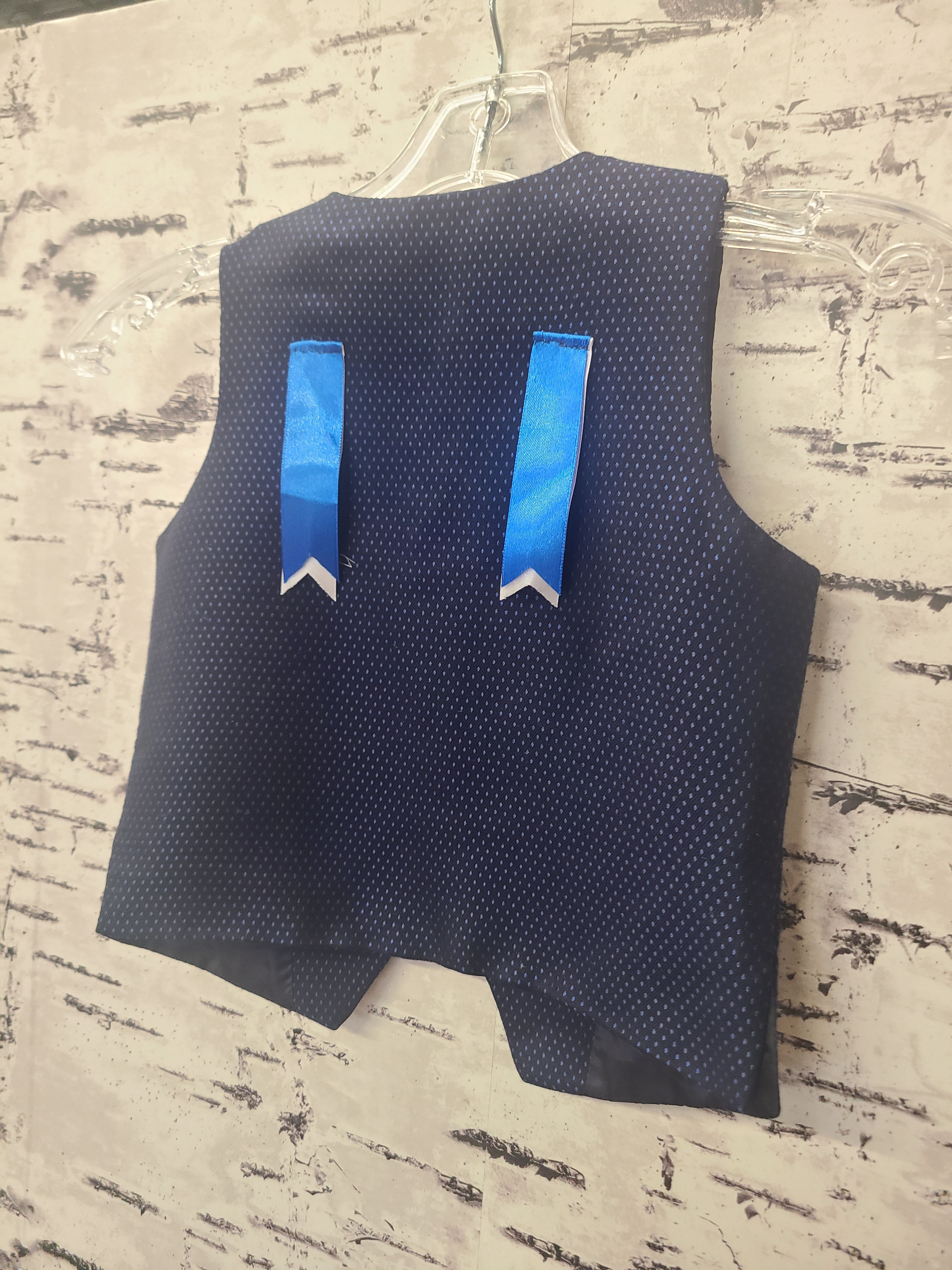 Kiera-Dawn Kolson Blue Boys Ribbon Vest