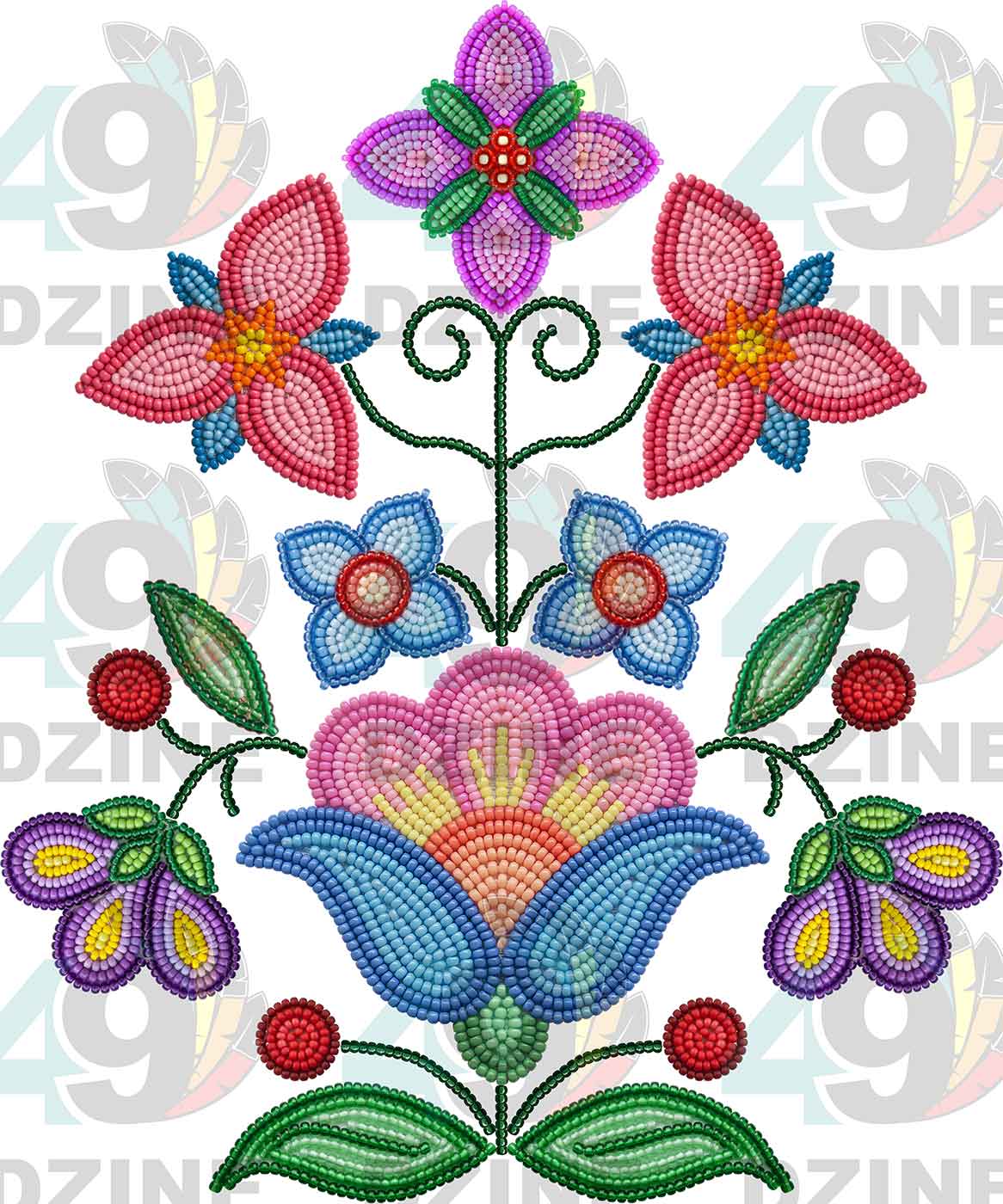 Petal Harmony Beadwork Various Sizes