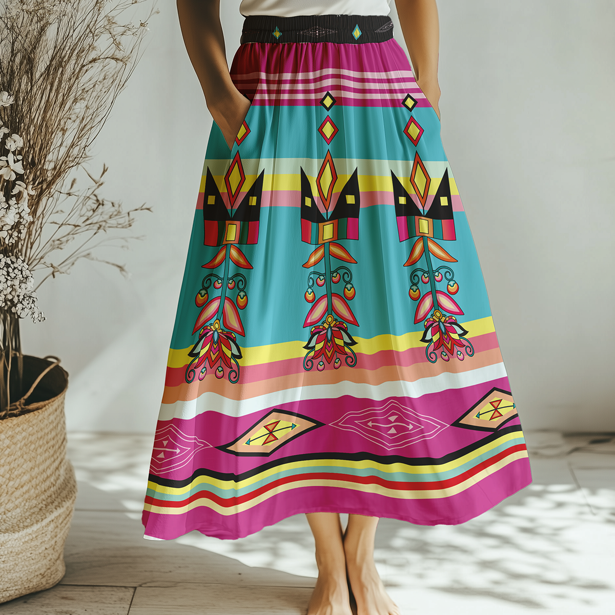 Crown of the Prairie Pink Skirt