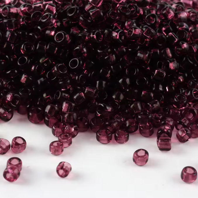 Seed Beads Size 11/0 - Sheer Berry