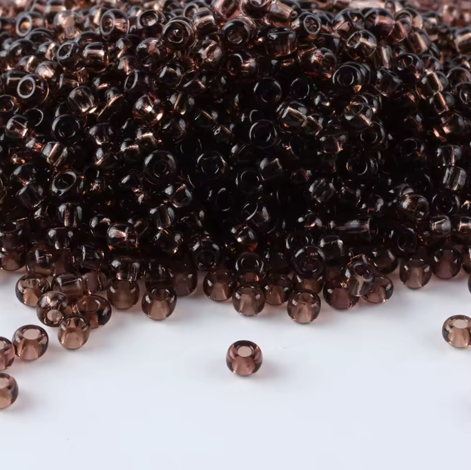 Seed Beads Size 11/0 - Sheer Mocha