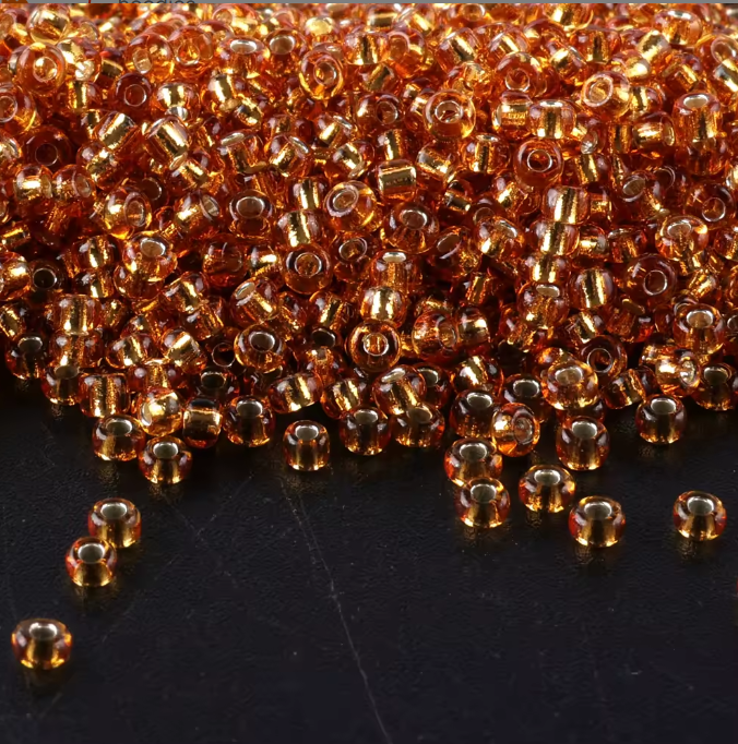 Seed Beads Size 11/0 - Sheer Umber