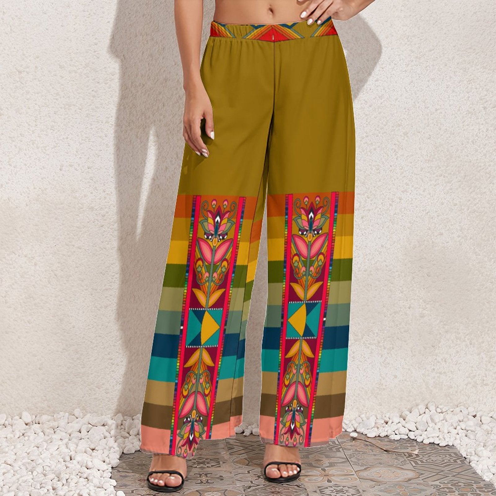 Ochre Glow Ribbon Pant