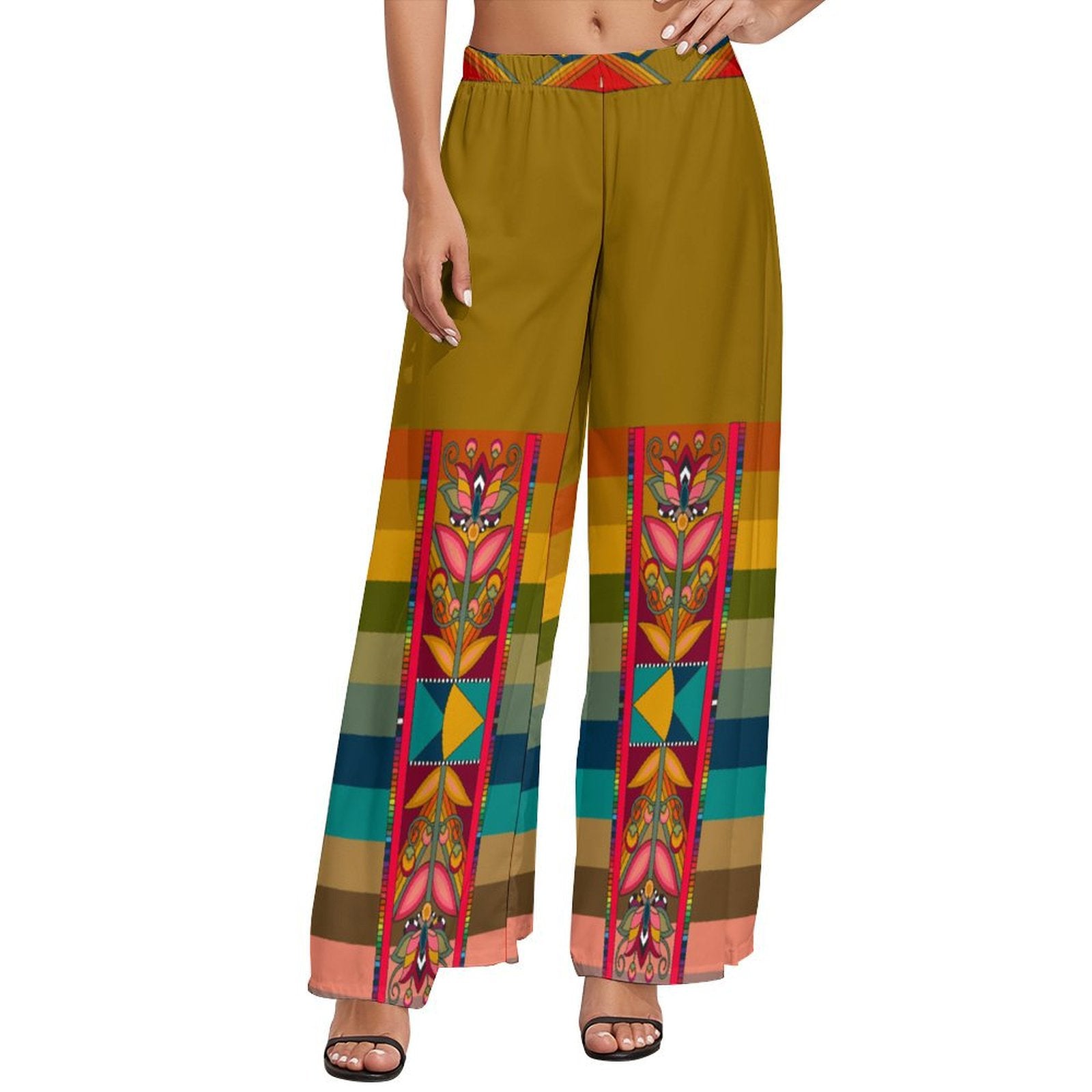 Ochre Glow Ribbon Pant