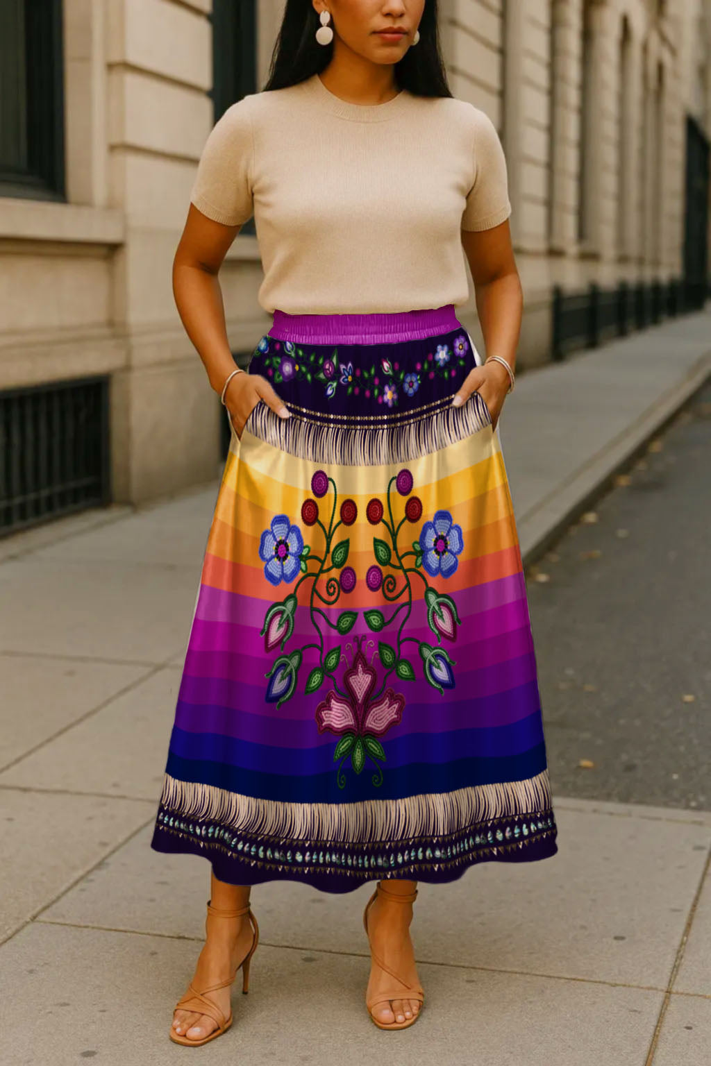 Beaded Offering Purple 1 Skirt