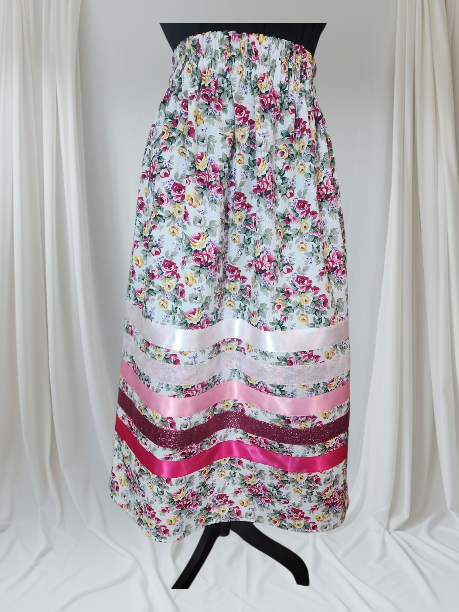 RezRibbons Handmade Blushing Dawn Ribbon Skirt