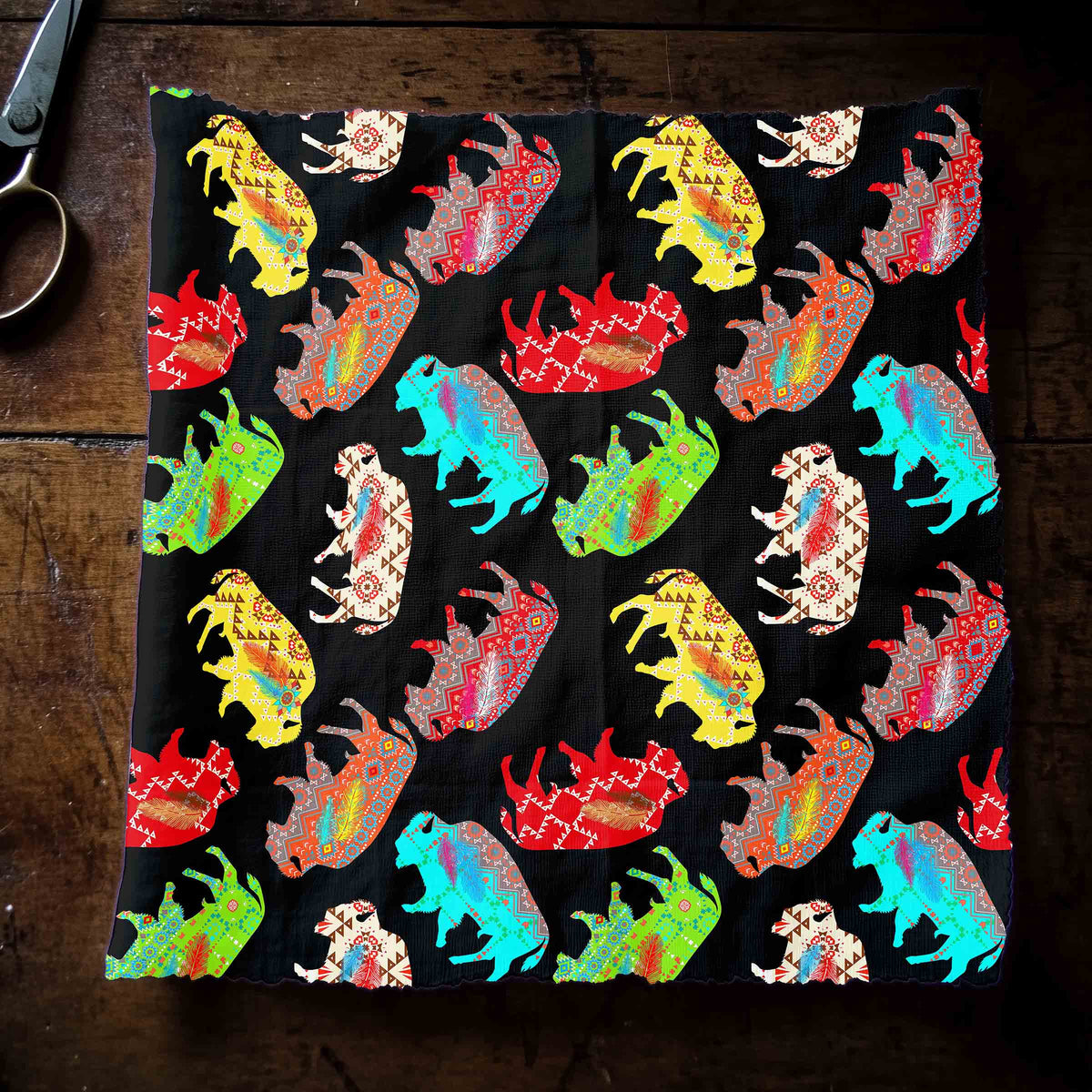 Buffalo Powwow Cotton Poplin