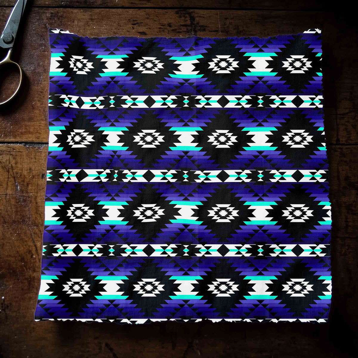 Cree Confederacy Midnight Cotton Poplin