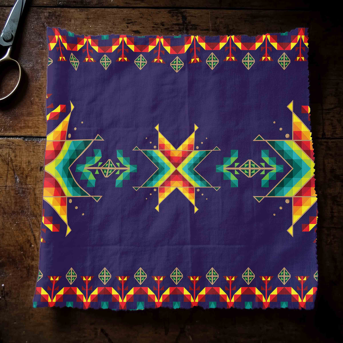 Dreams of Ancestors Indigo Cotton Poplin