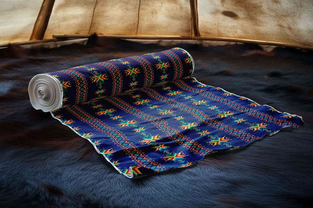 Dreams of Ancestors Indigo Cotton Poplin