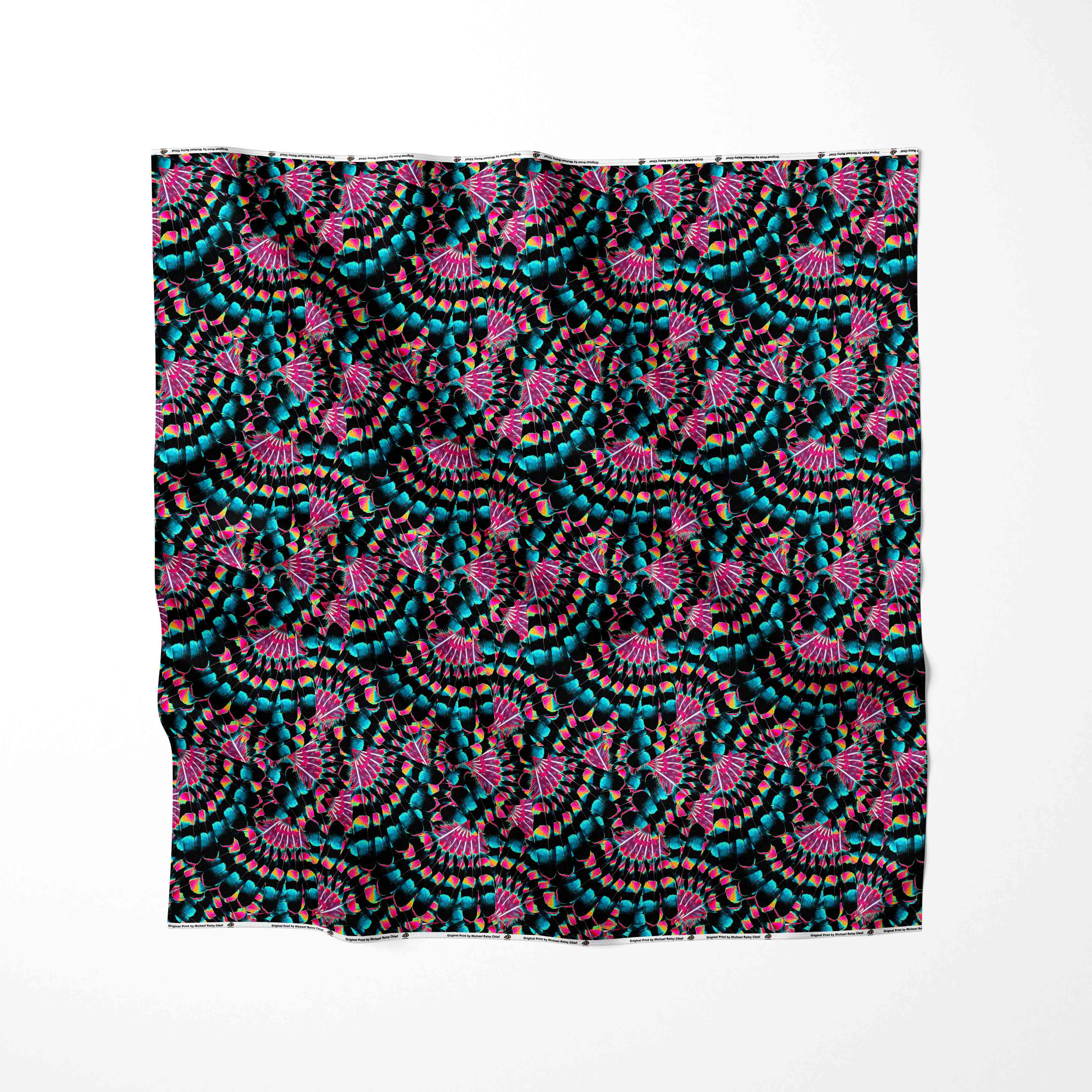 Hawk Feathers Heat Map Cotton Fabric