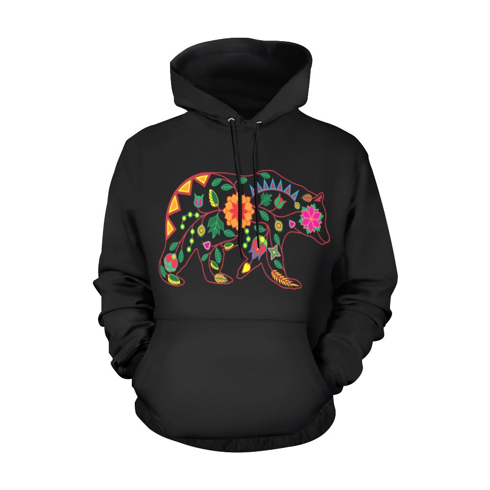 Floral Bear Pullover Hoodie