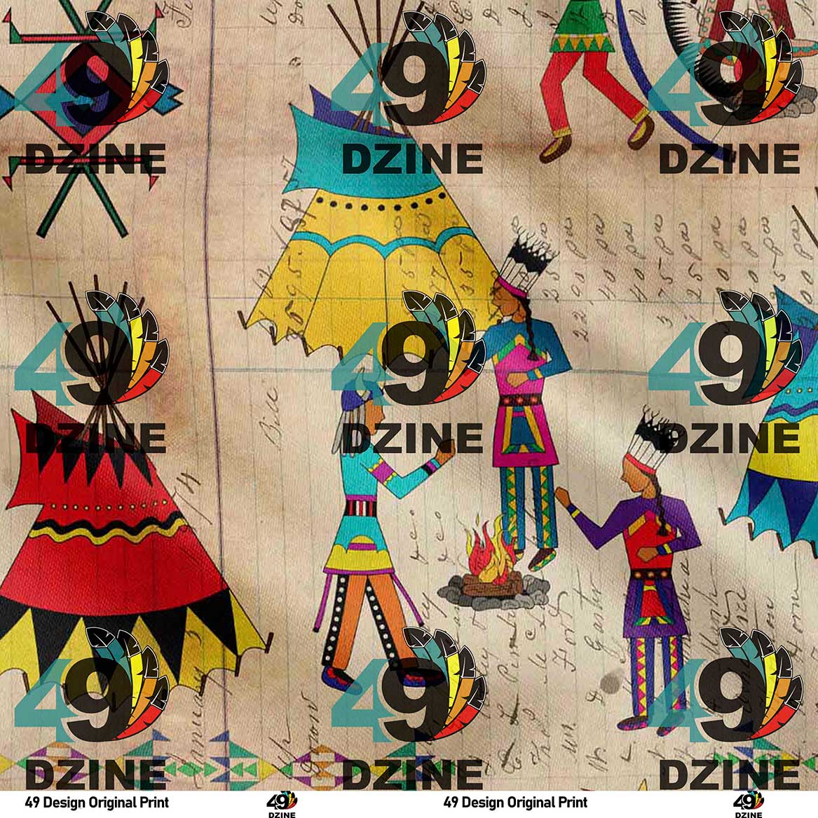 Gathering of the Chiefs Cotton Poplin