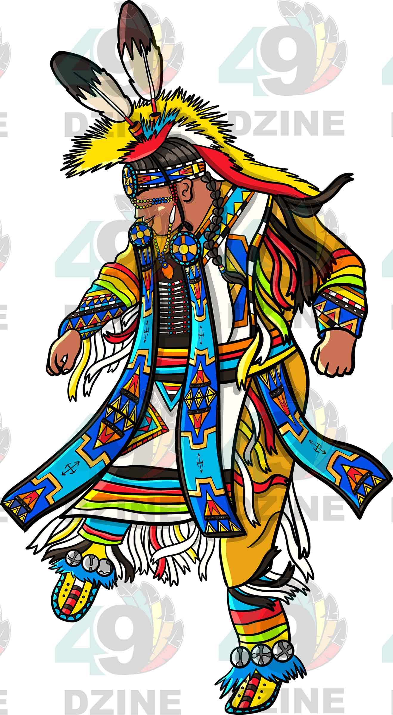 Grass Dancer Men 1 Sticker