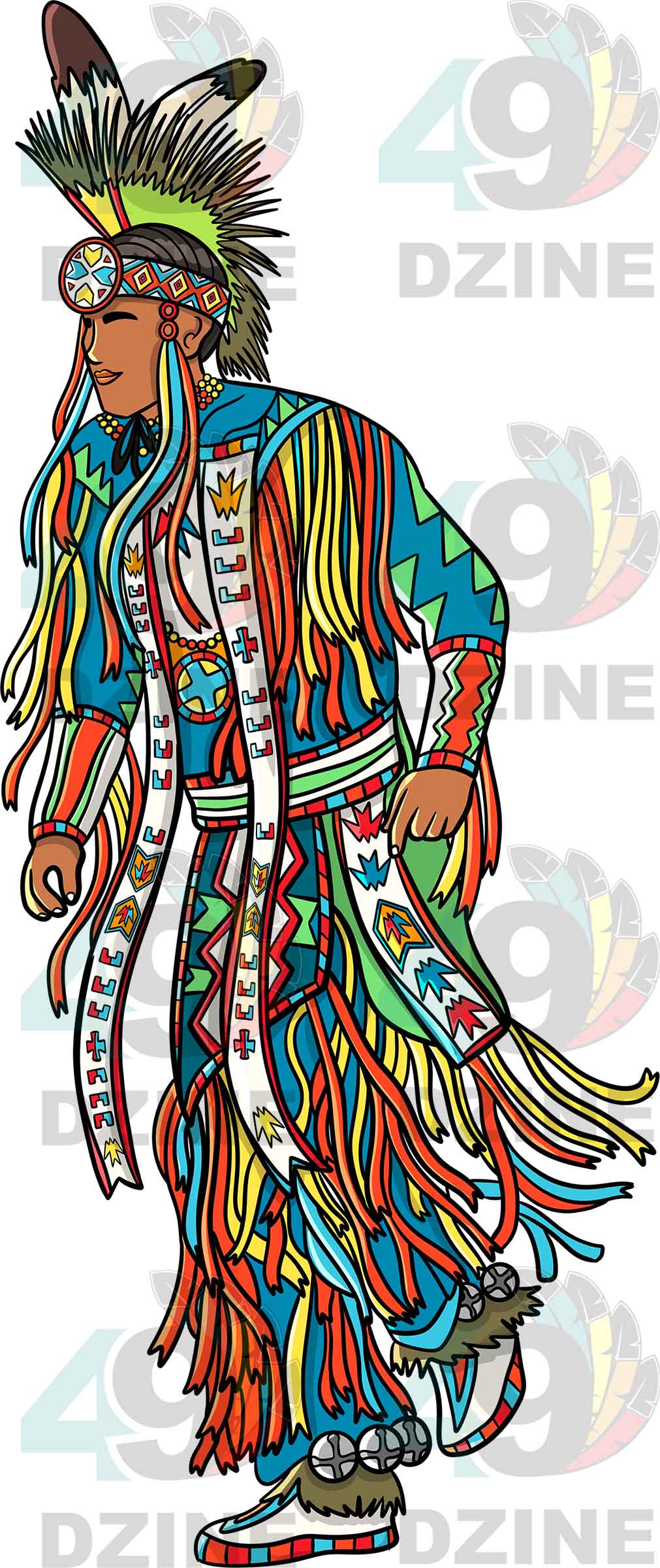 Grass Dancer Men 5 Sticker