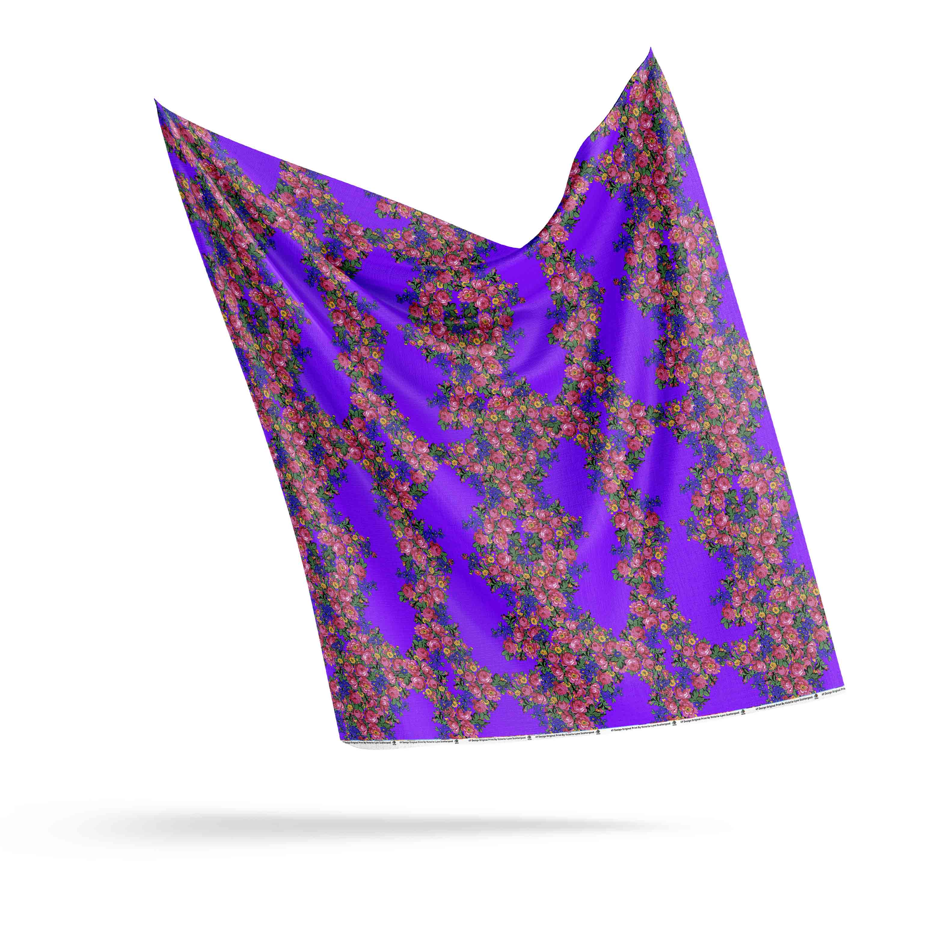 Kokum's Revenge Lilac Cotton Poplin Fabric by the Yard