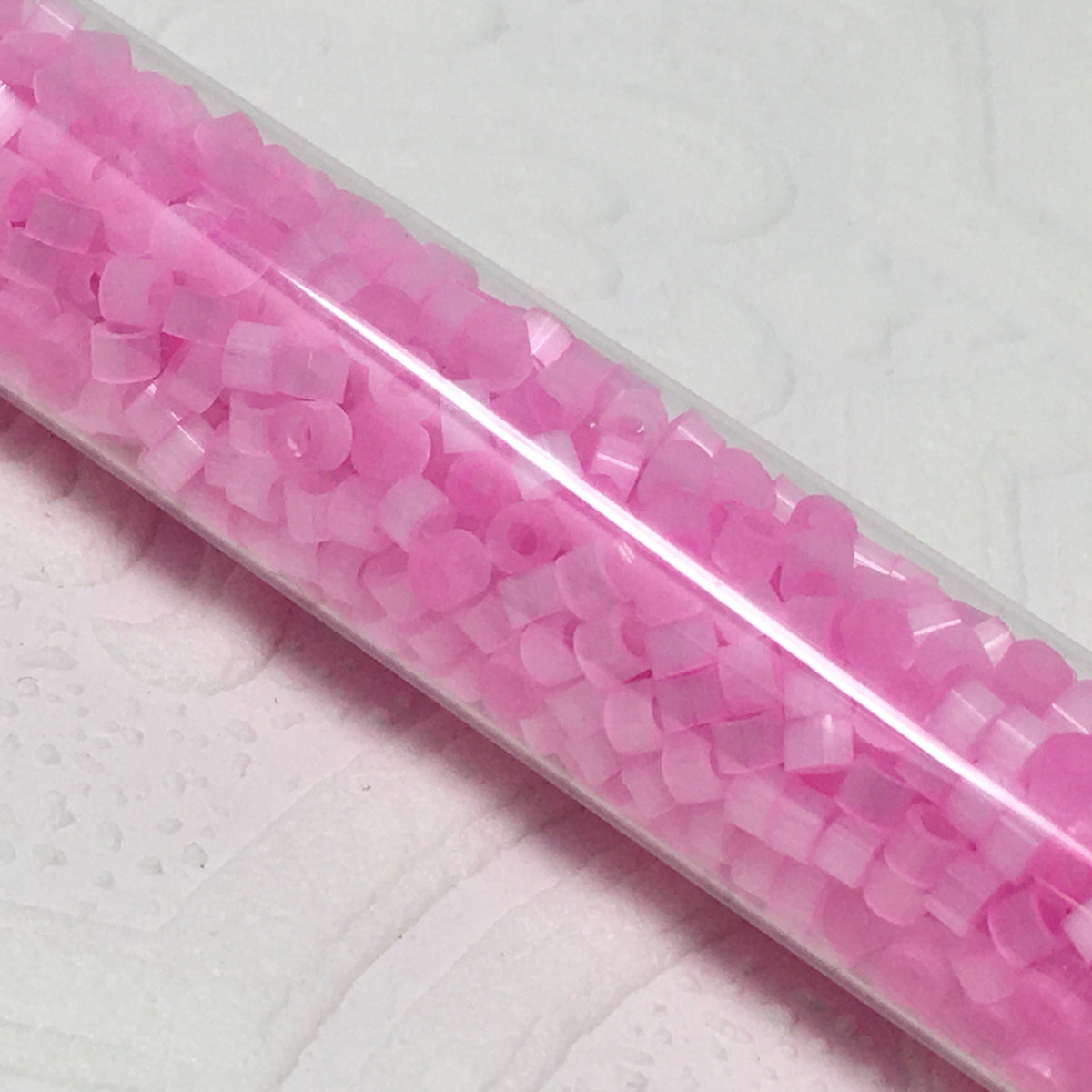 2.5mm Size 10/0 24g tube Cylindica Seed Beads Hot Pink