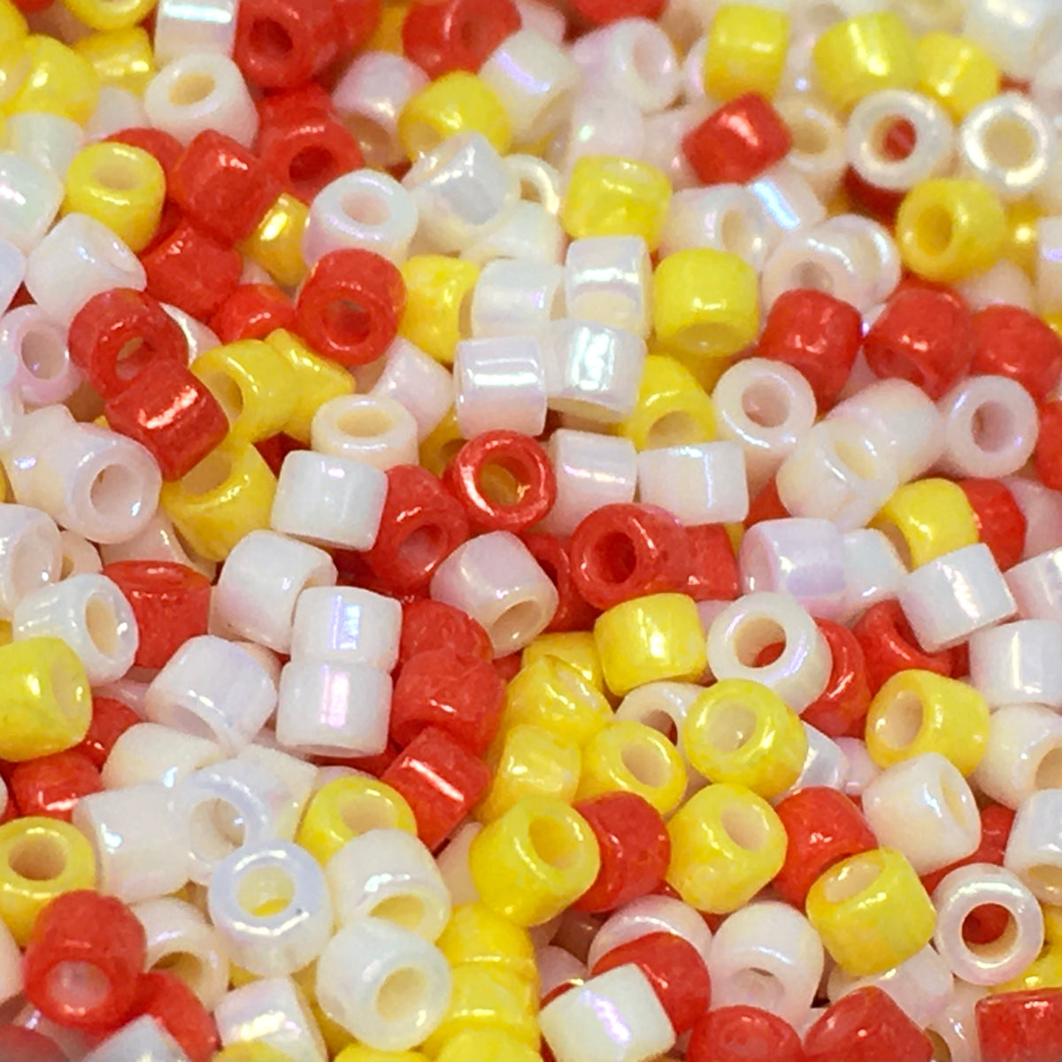 Cylinder-Style 80g Rainbow Bead Jars