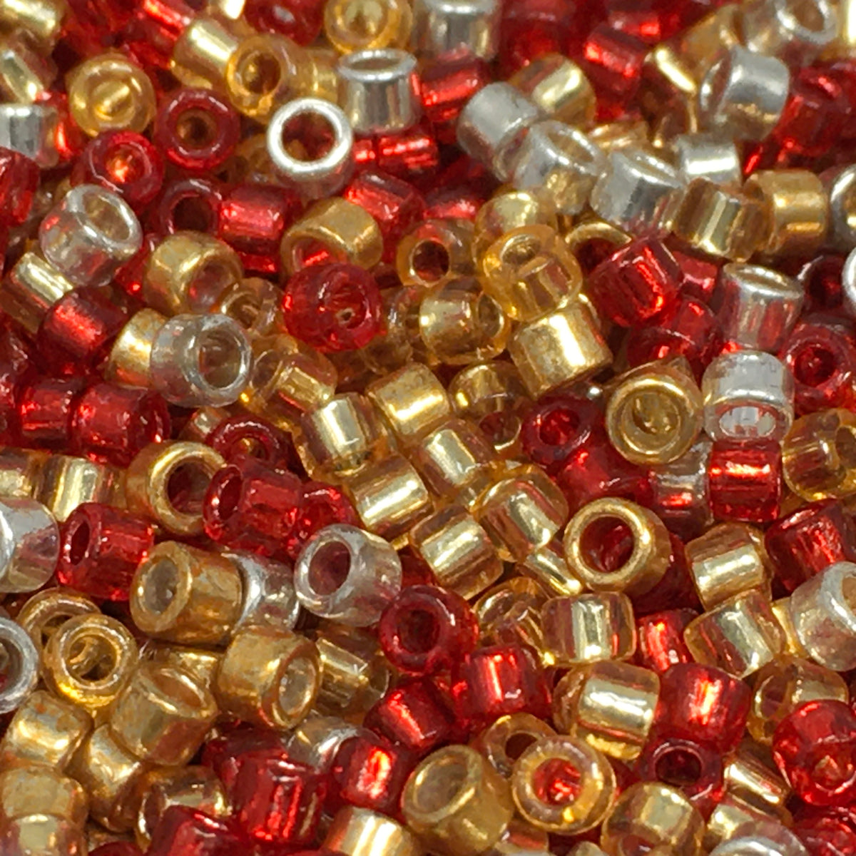 Cylinder-Style 80g Rainbow Bead Jars