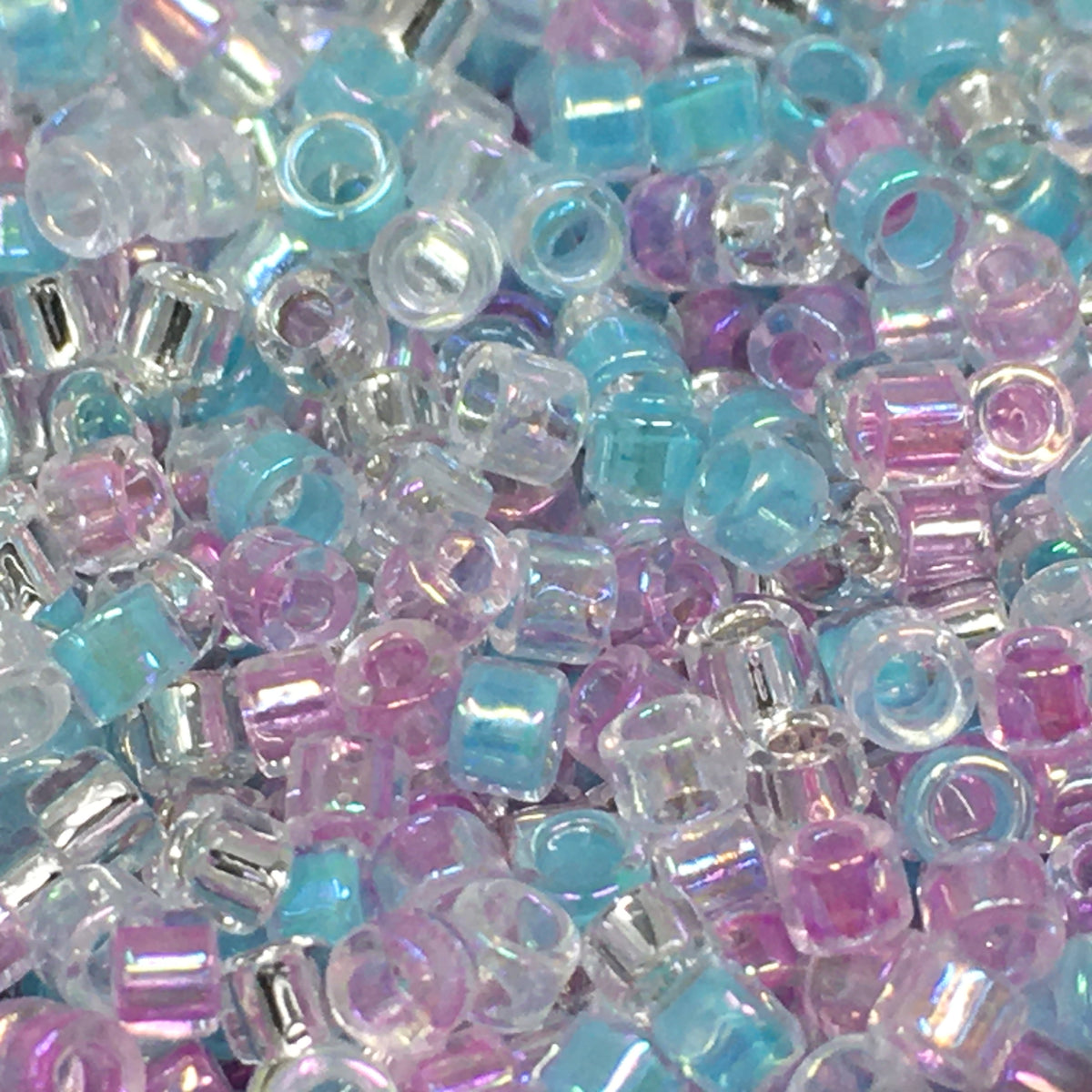 Cylinder-Style 80g Rainbow Bead Jars