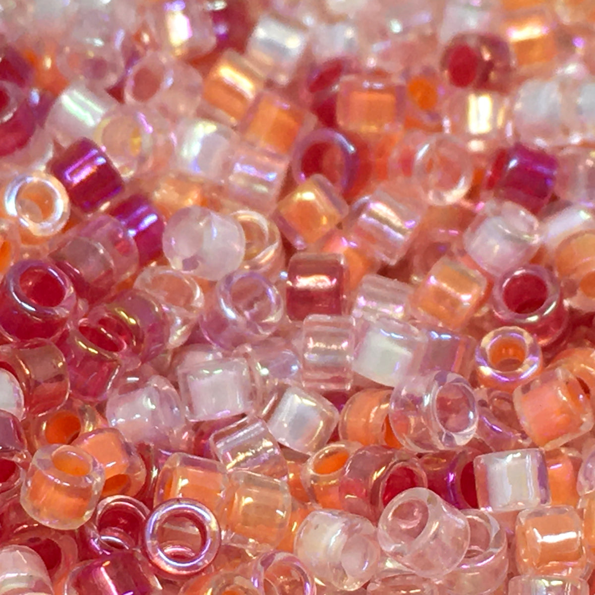 Cylinder-Style 80g Rainbow Bead Jars