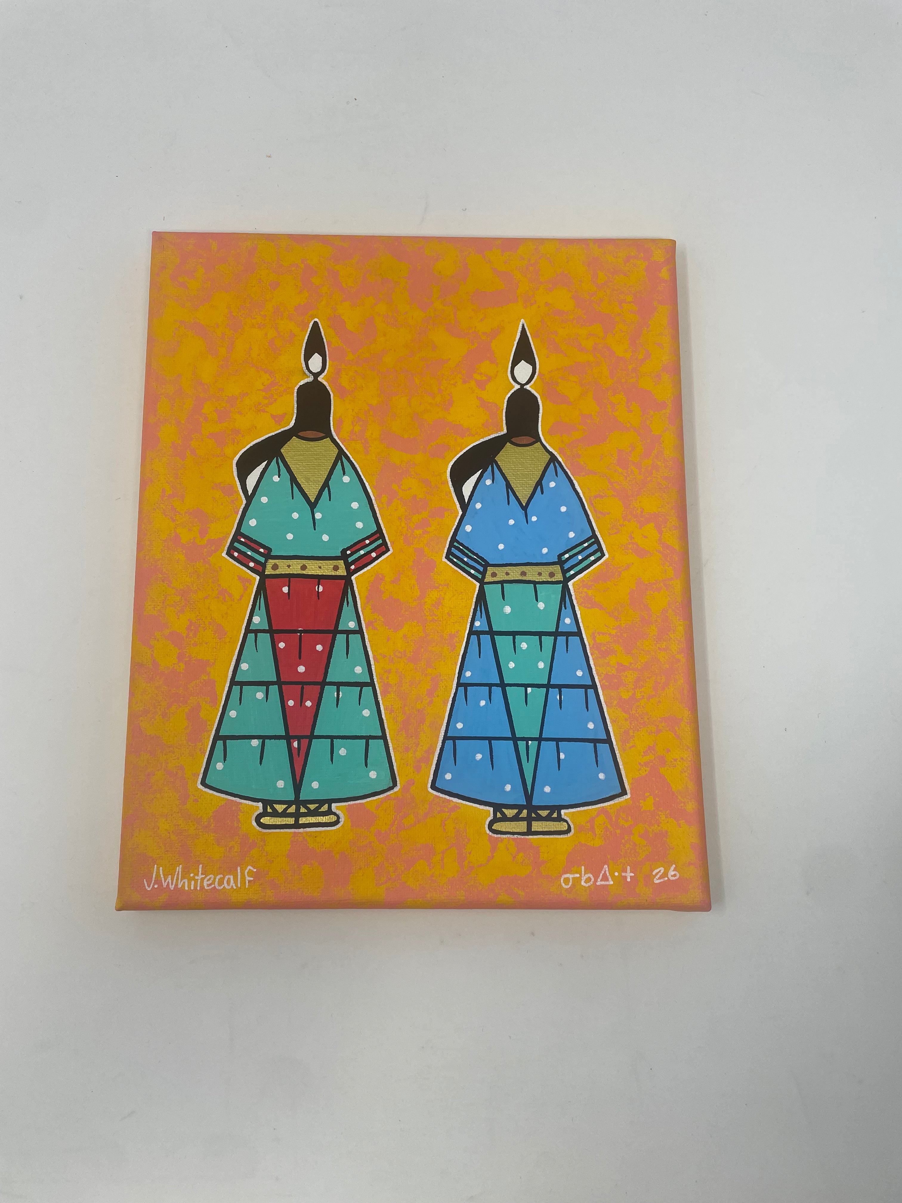 J.wapiskisiw Hand Painted "Sisters" Originals
