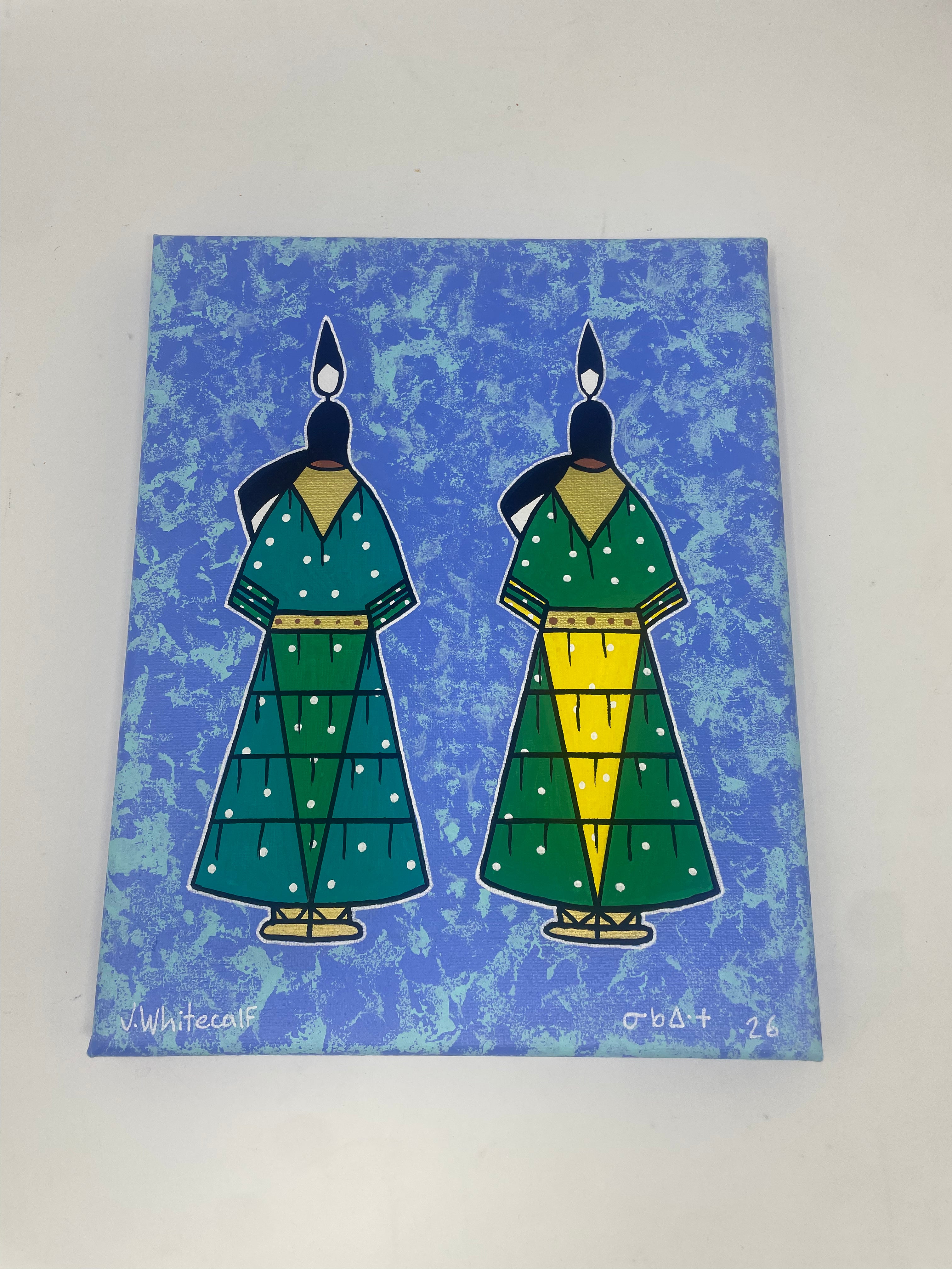 J.wapiskisiw Hand Painted "Sisters" Originals