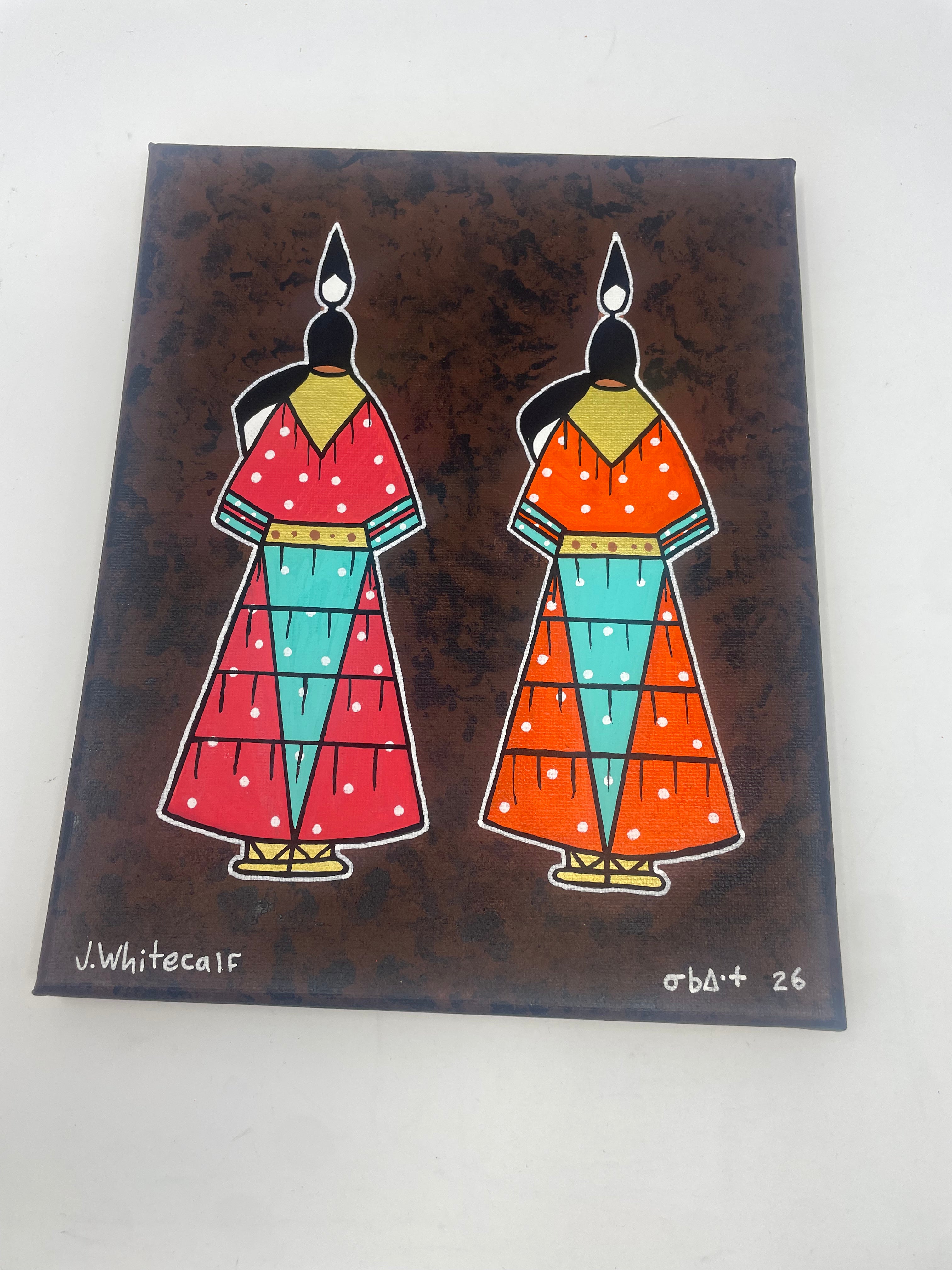 J.wapiskisiw Hand Painted "Sisters" Originals