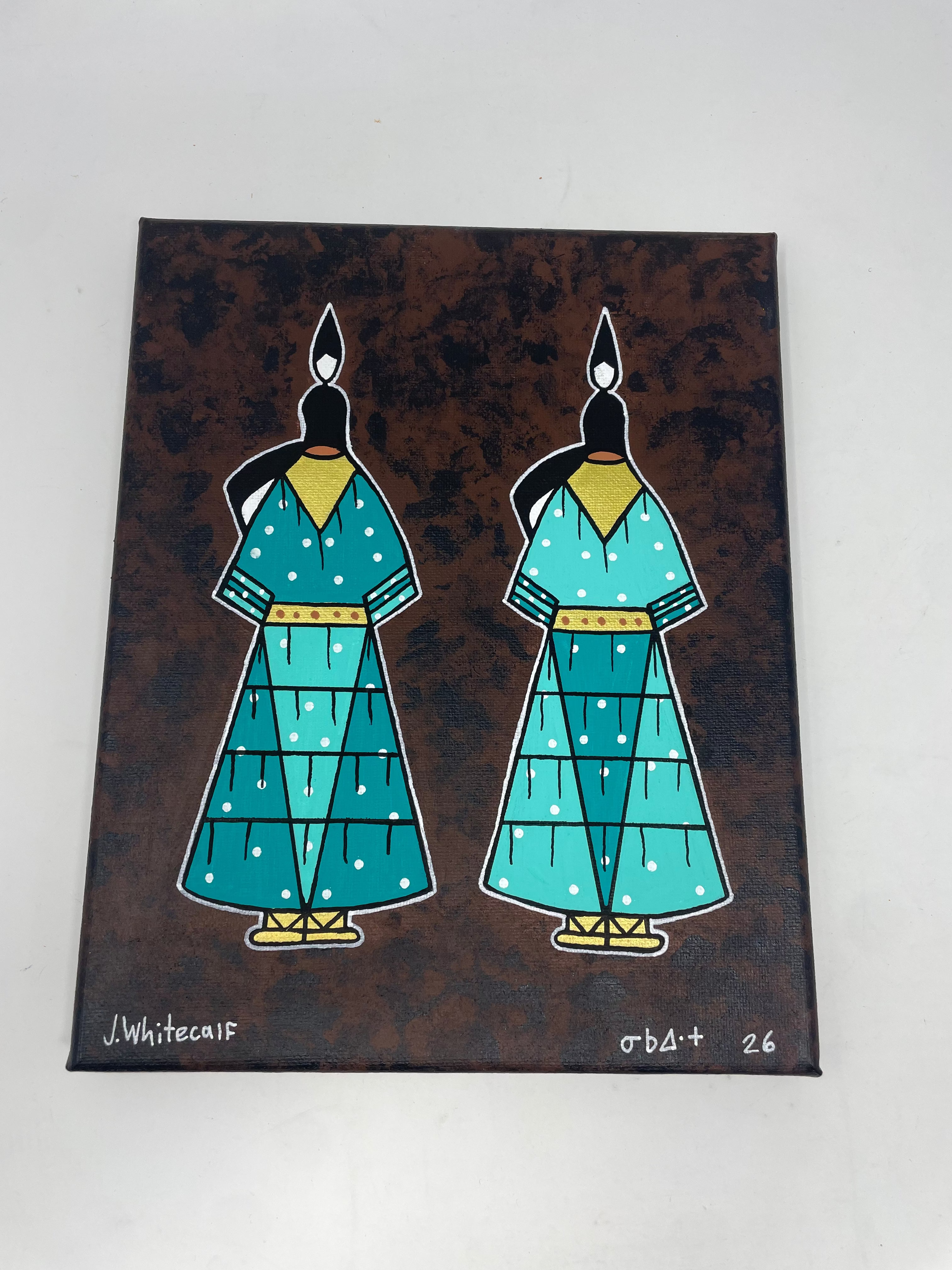 J.wapiskisiw Hand Painted "Sisters" Originals