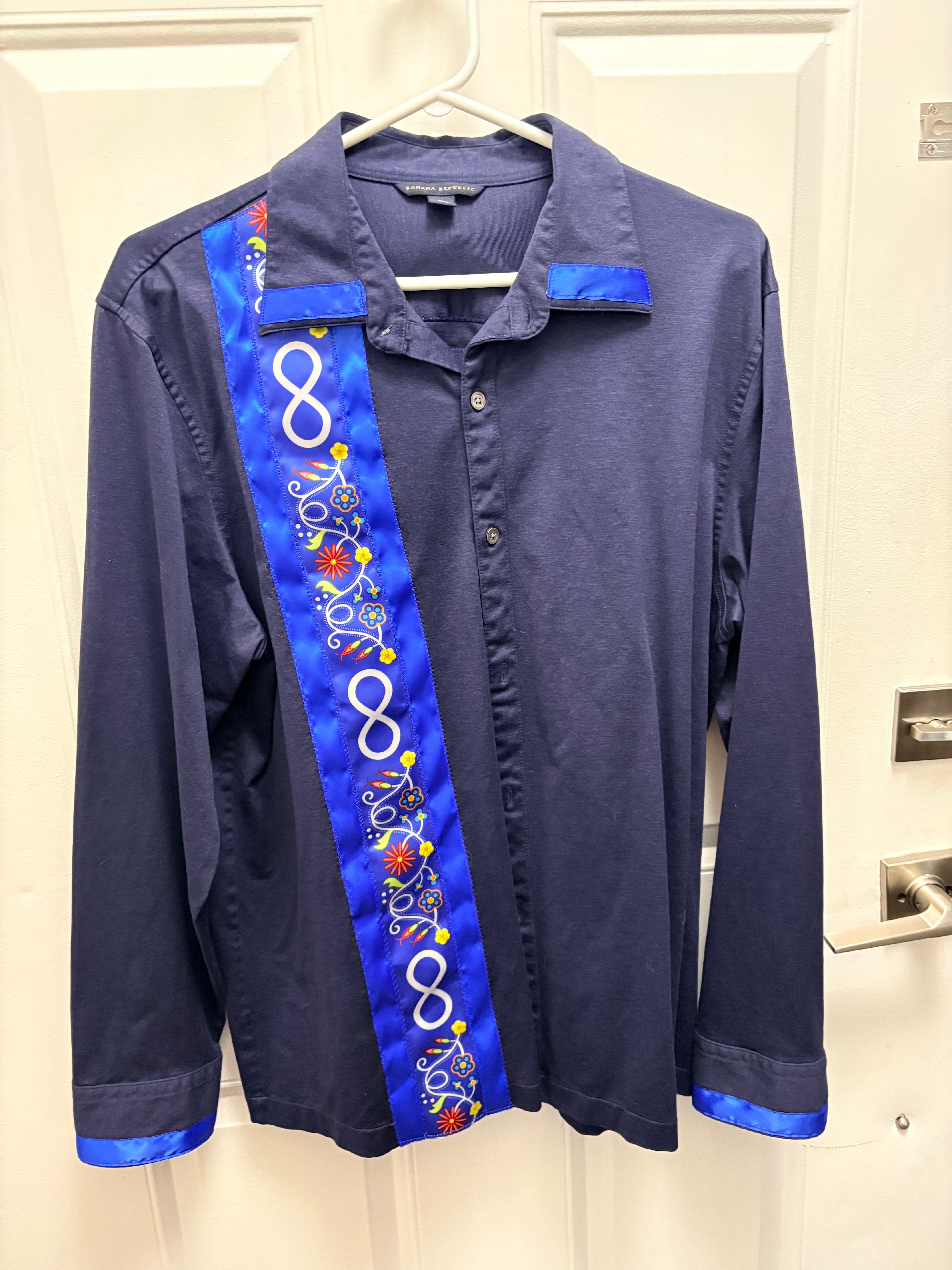 Lakota Artist Jackie Blue Métis Ribbon Shirt