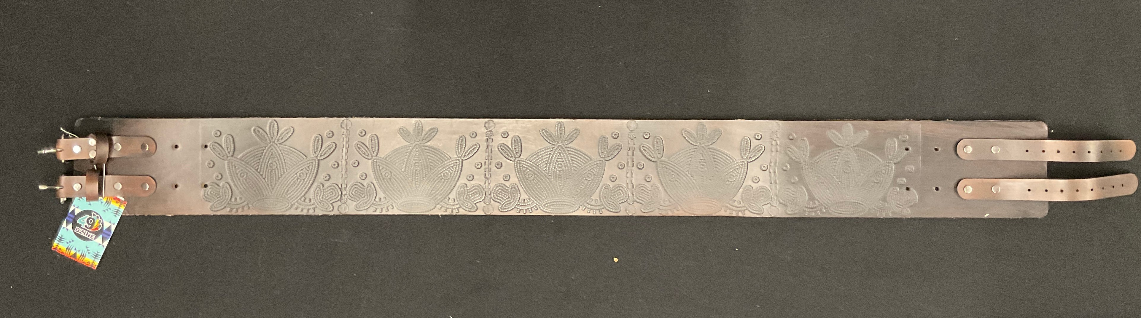 Handmade Buffalo Hide Powwow Belt