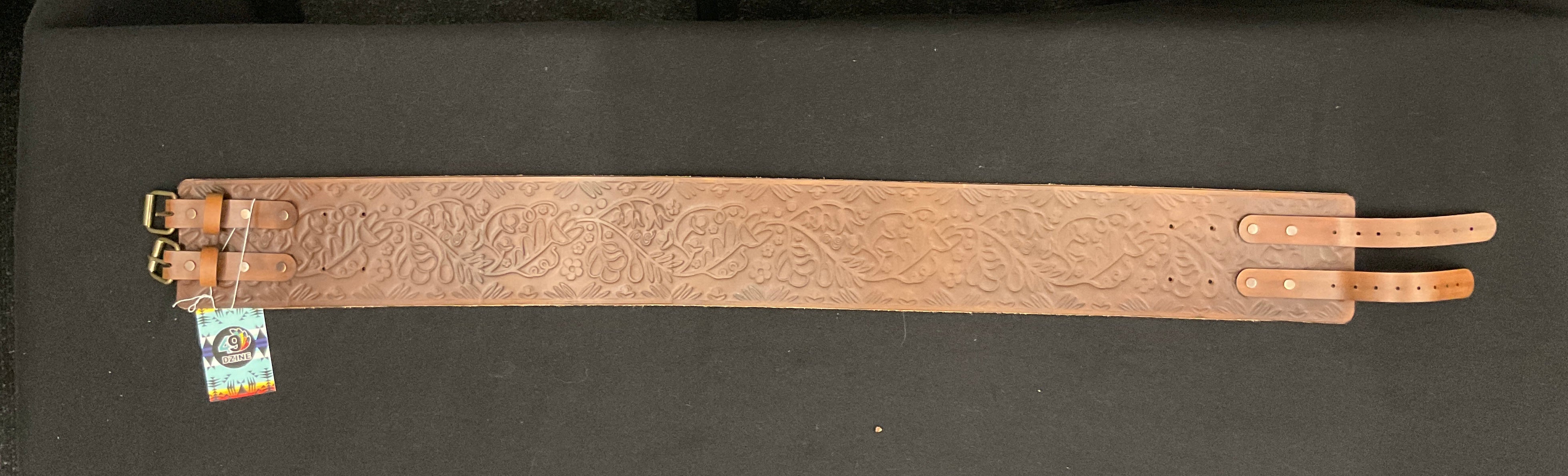 Handmade Buffalo Hide Powwow Belt