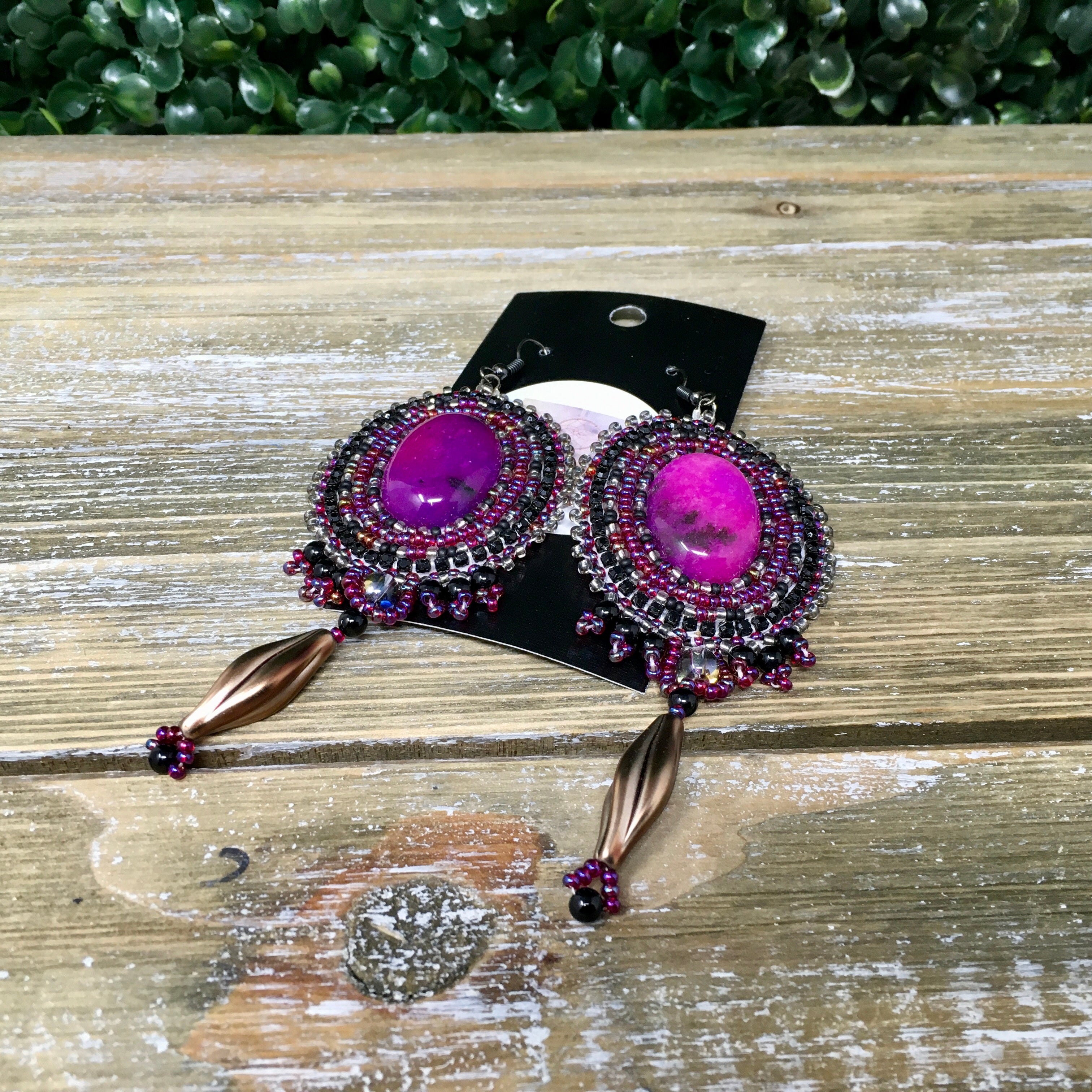 Letishia Sangie-Krammer Purple Moon Earrings