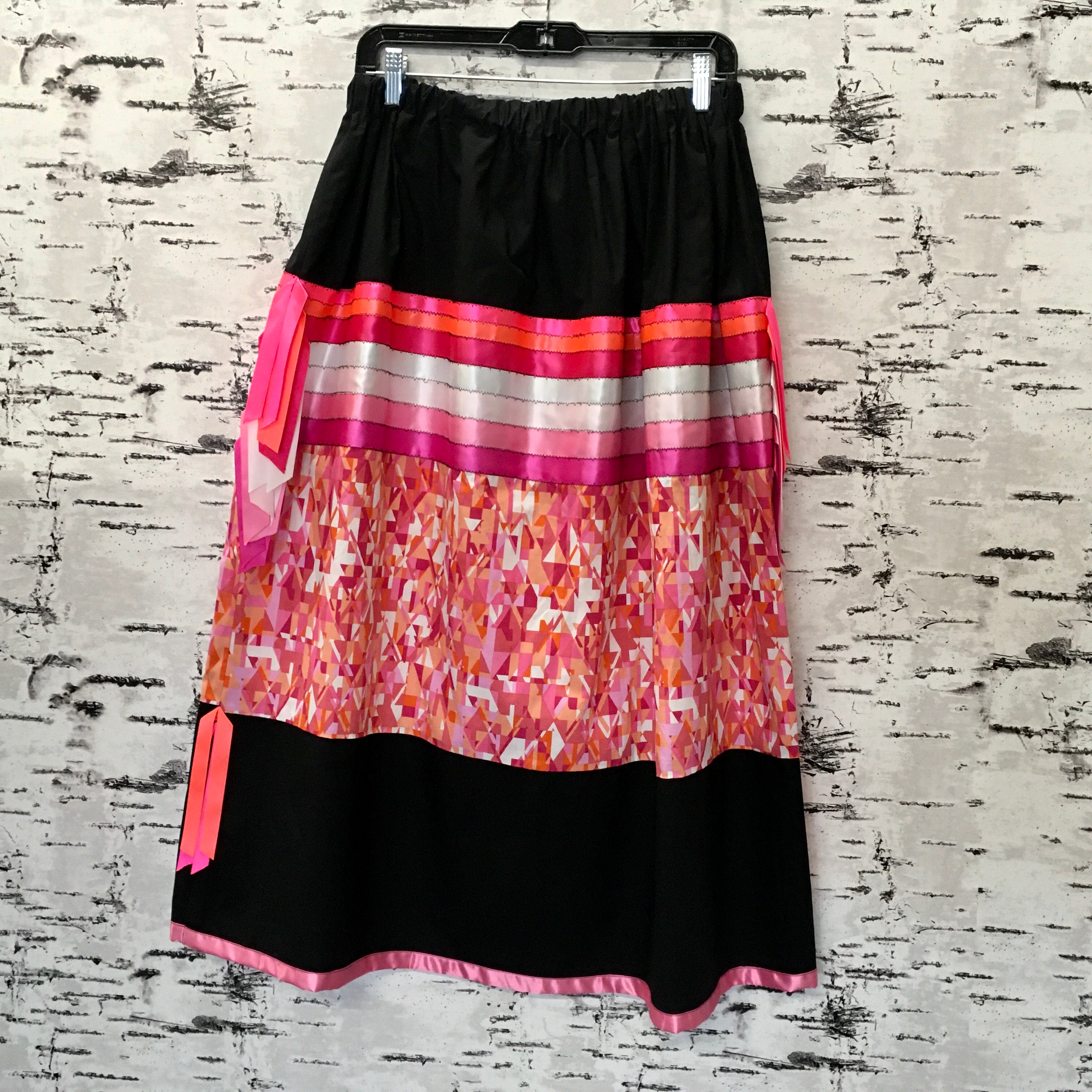 Letishia Sangie-Krammer Pink Geometric Skirt