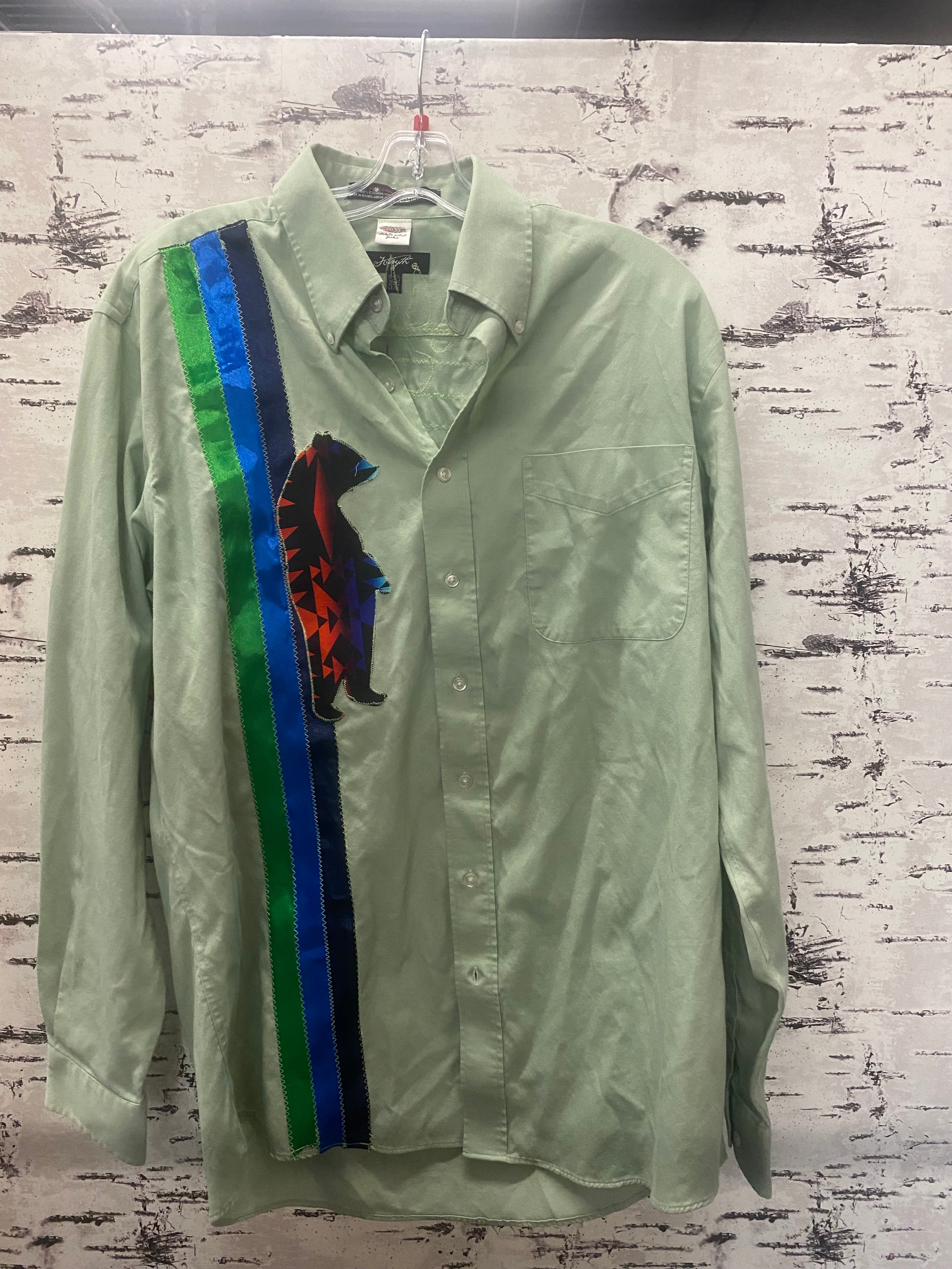 Jackie Lafferty Ribbon Shirt- Light Green