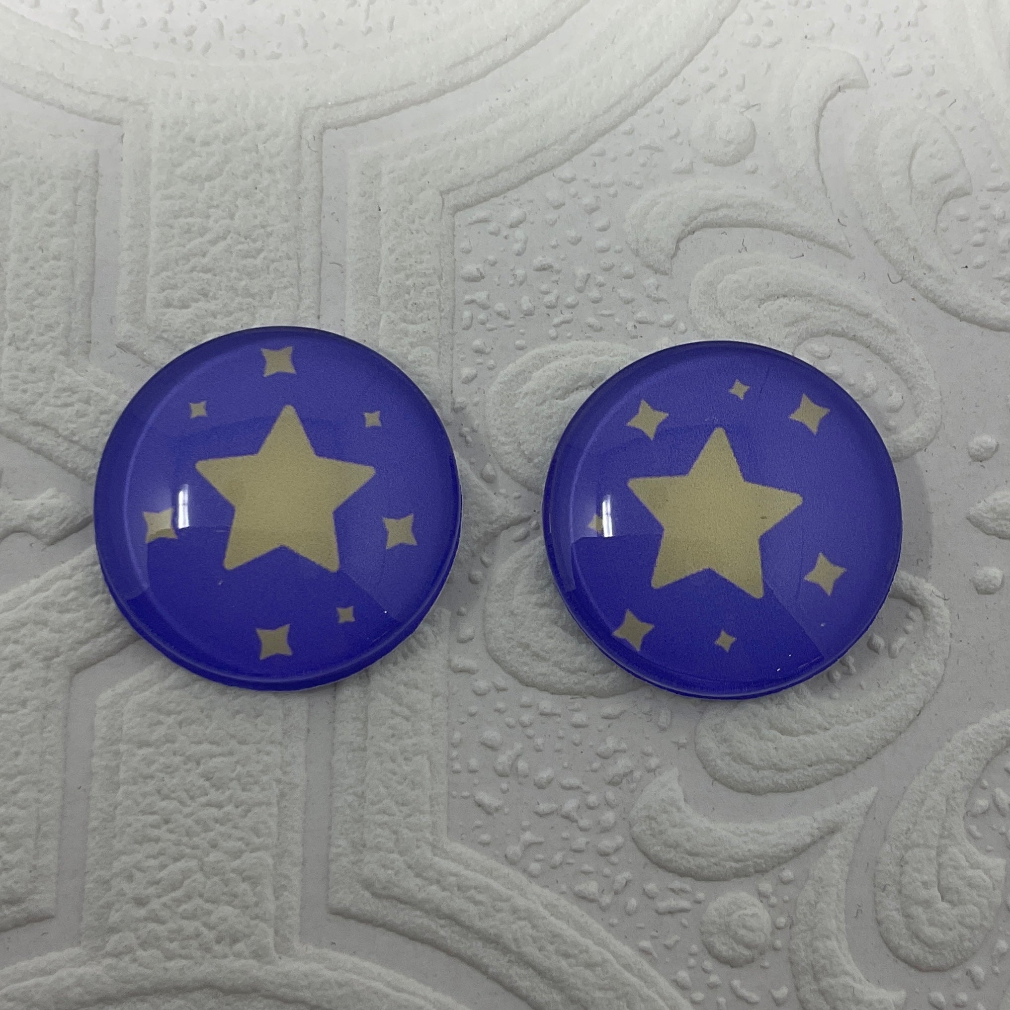 1 inch Glass Covered Beading Cabochons