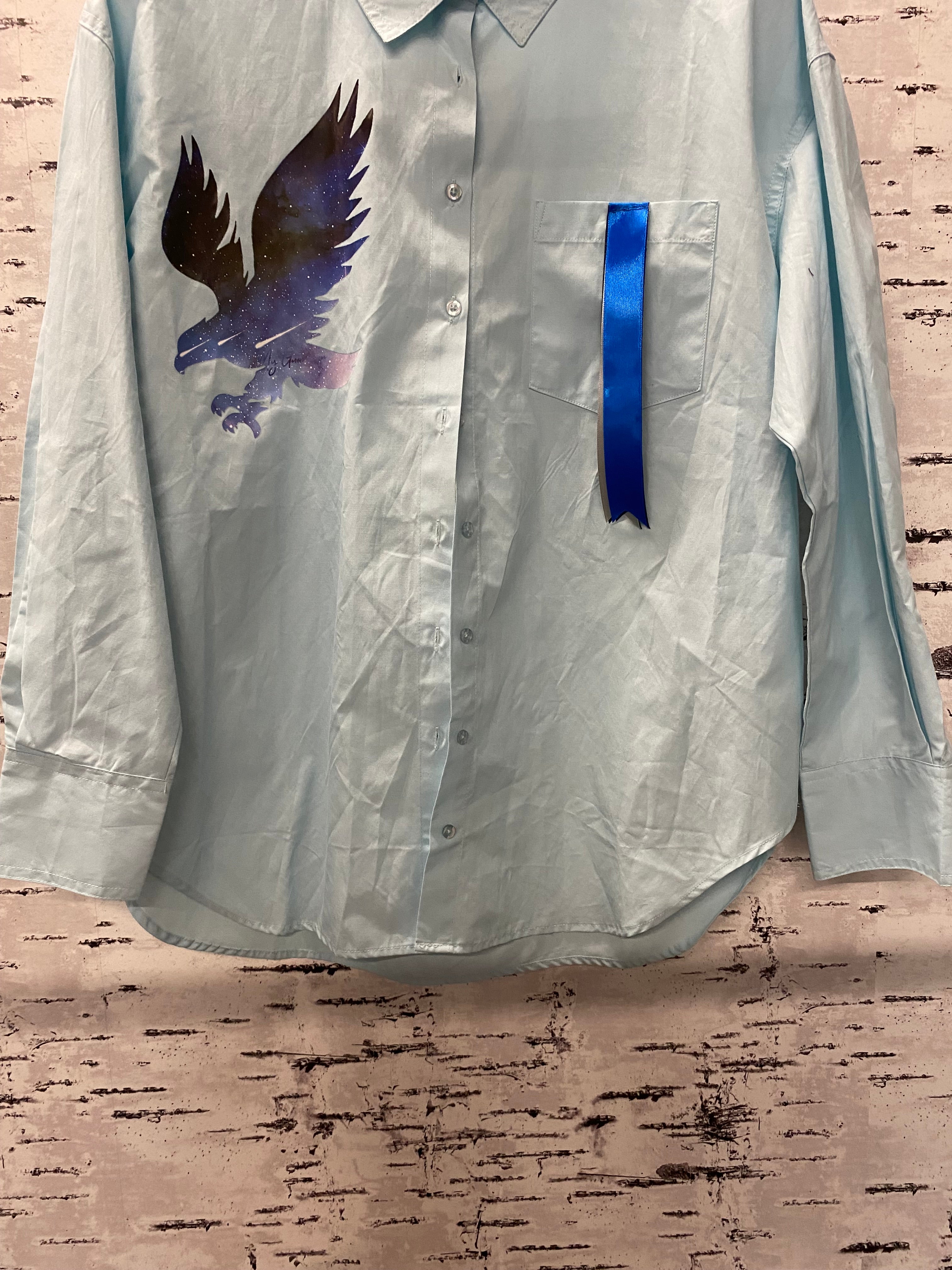 Kiera-Dawn Kolson Ribbon Shirt- Sky Cosmic Eagle