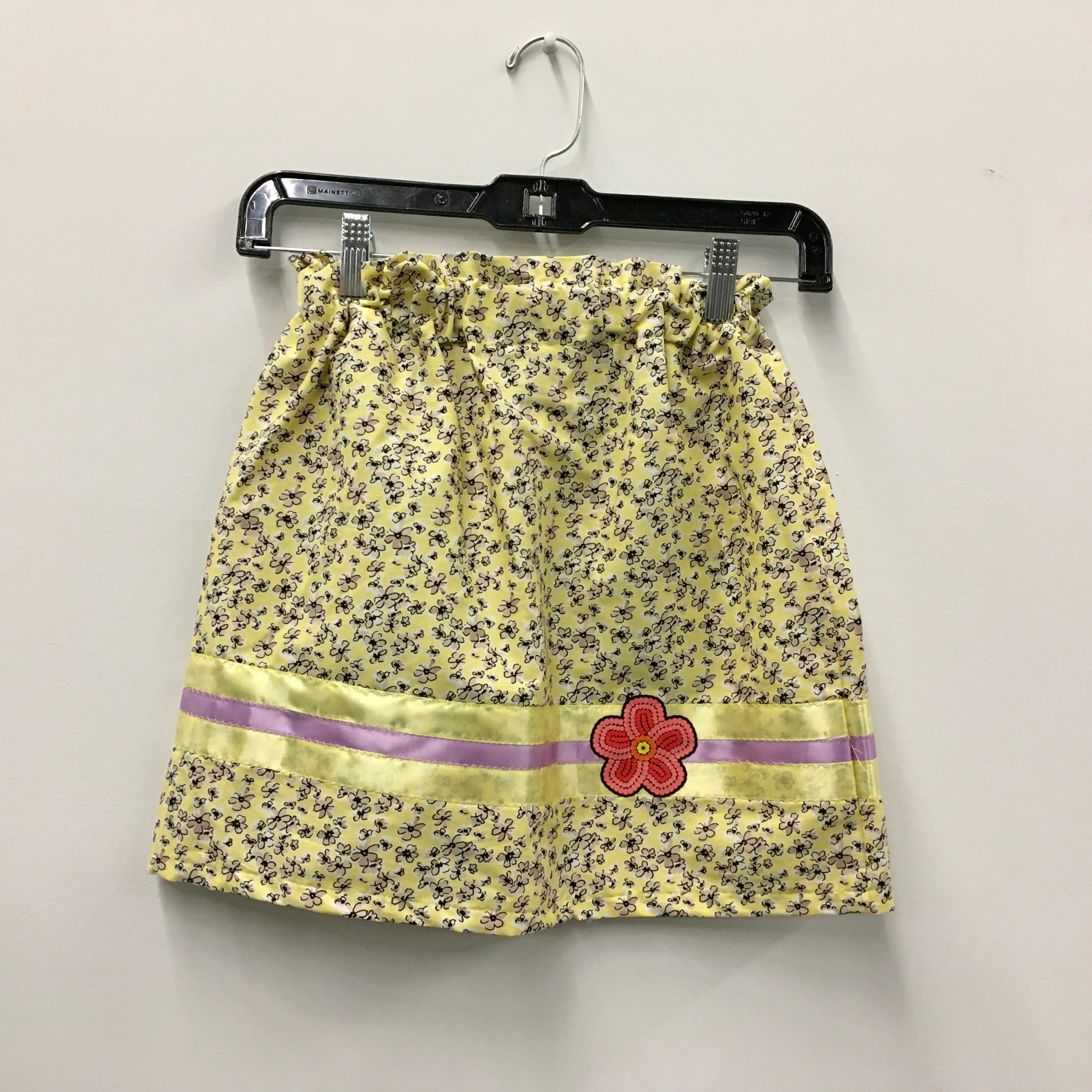 Jackie Lafferty Child's Ribbon Skirt- Yellow Floral