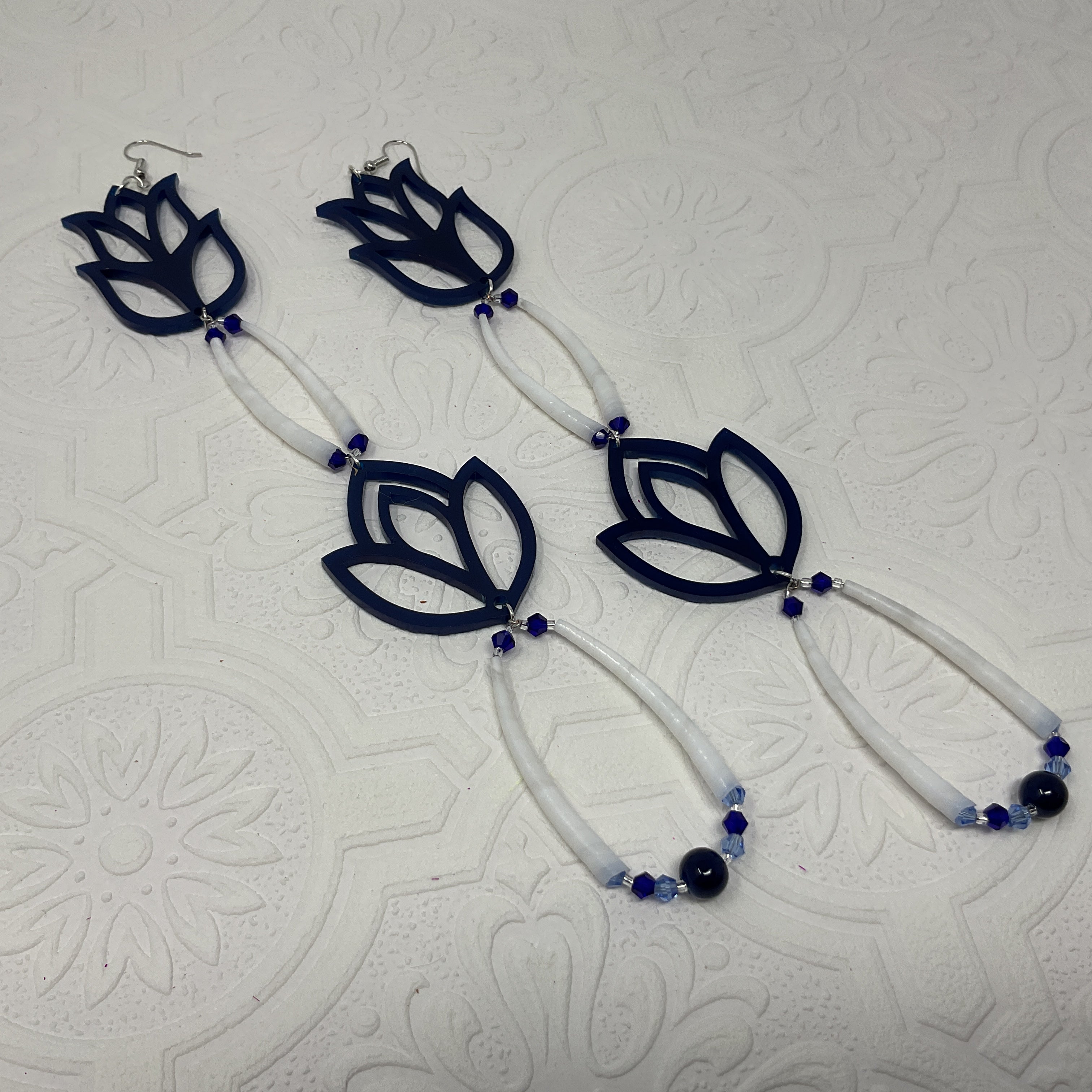 Handmade Long Acrylic Earrings