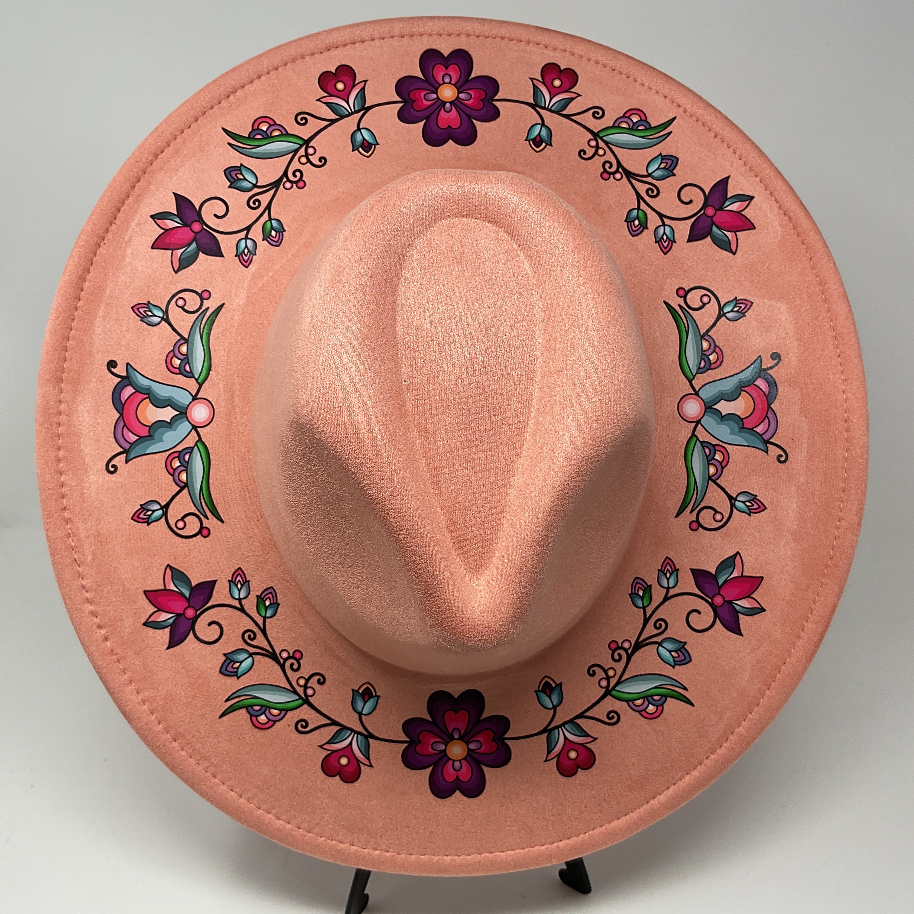 Amber Evening Garland Fedora Hat