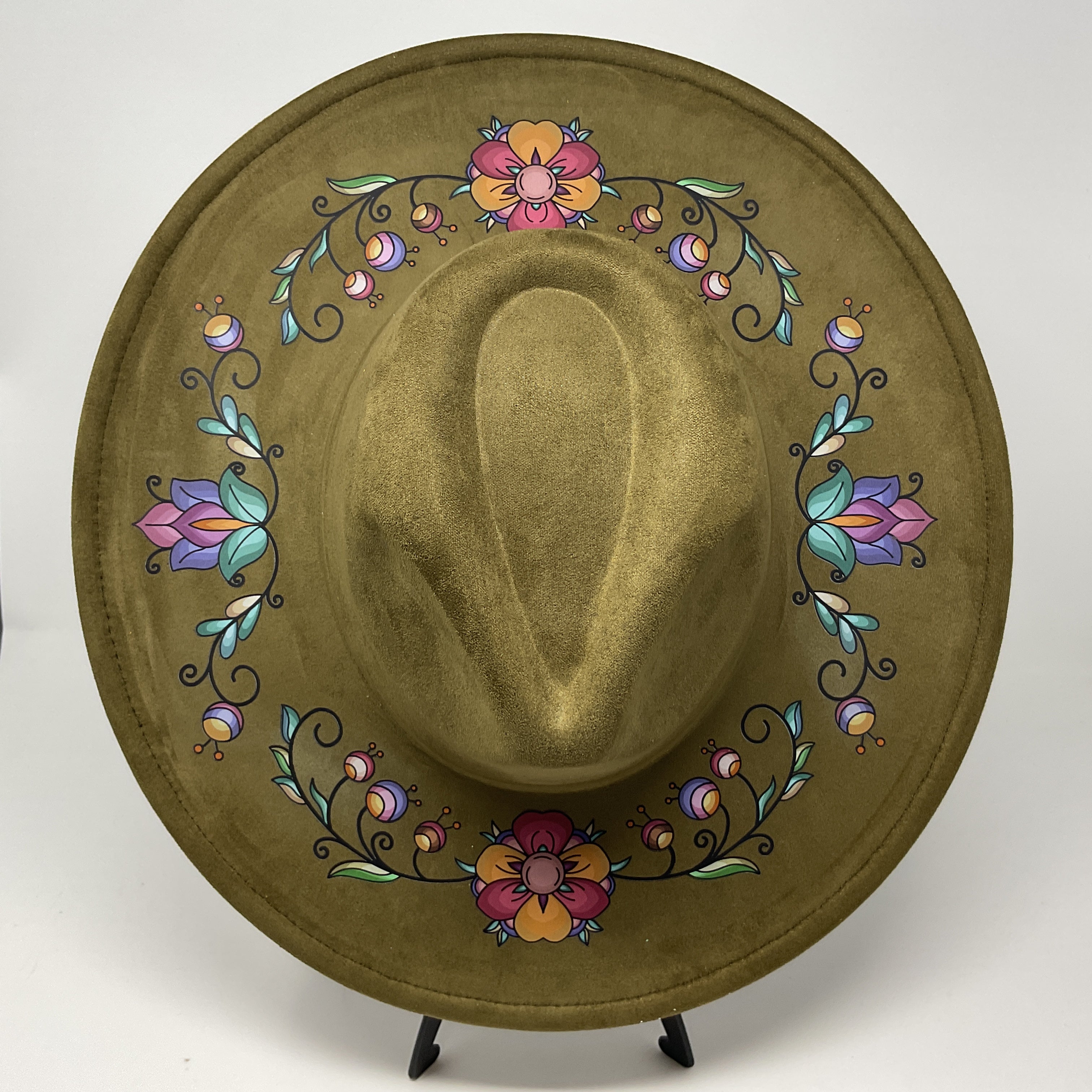 Rust & Ember Flower Song Fedora Hat