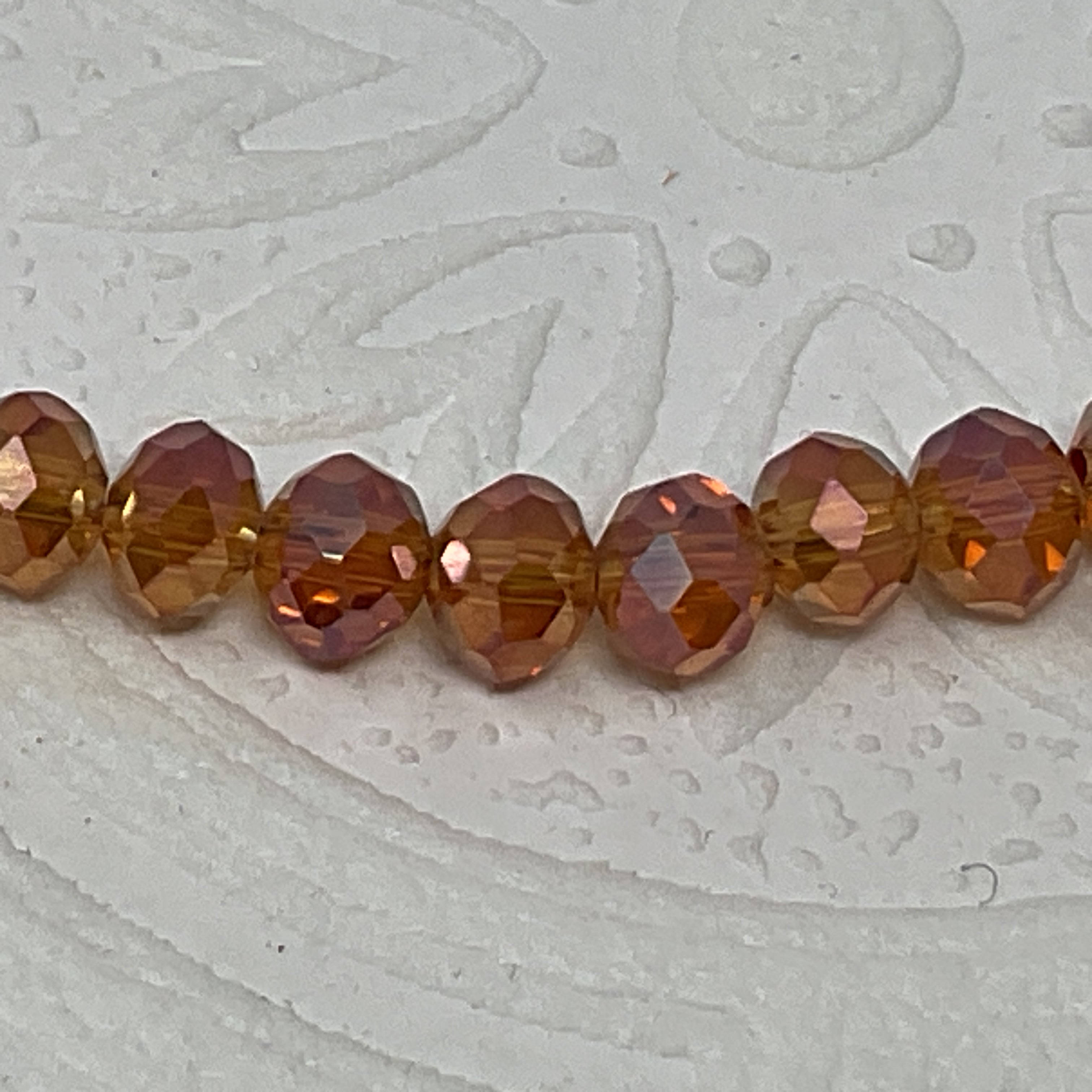 6mm Rondelle Glass Bead - Shimmer