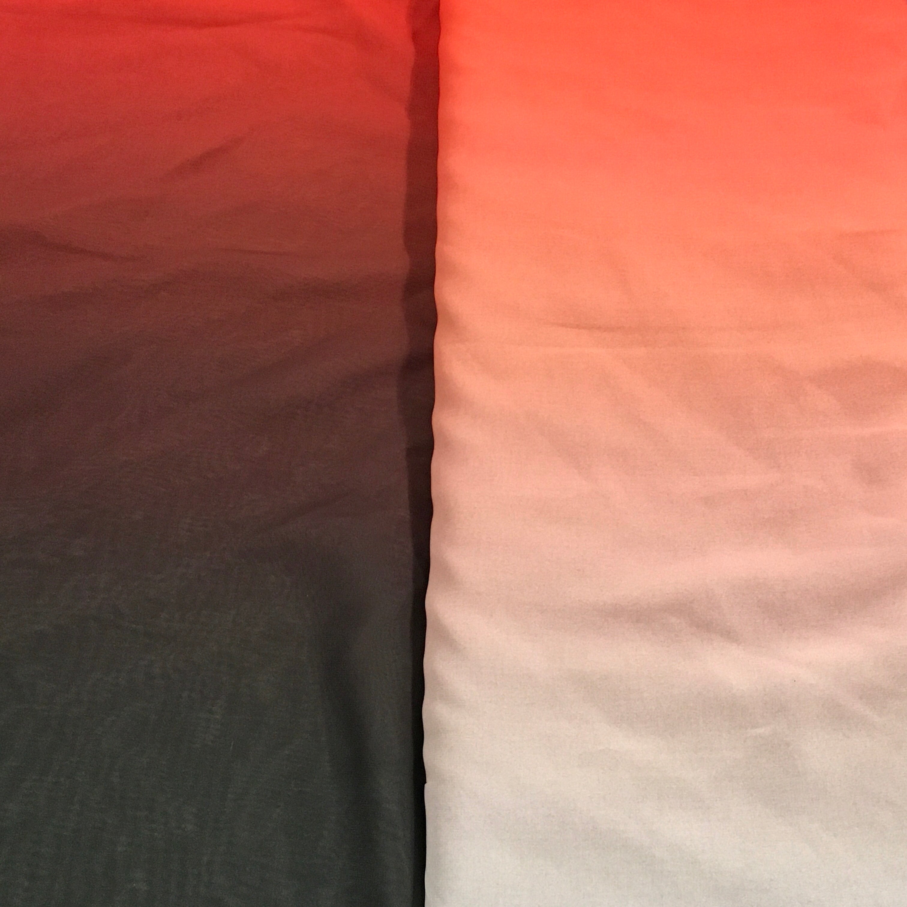 Red Gradient Stretchy Sheer Fabric